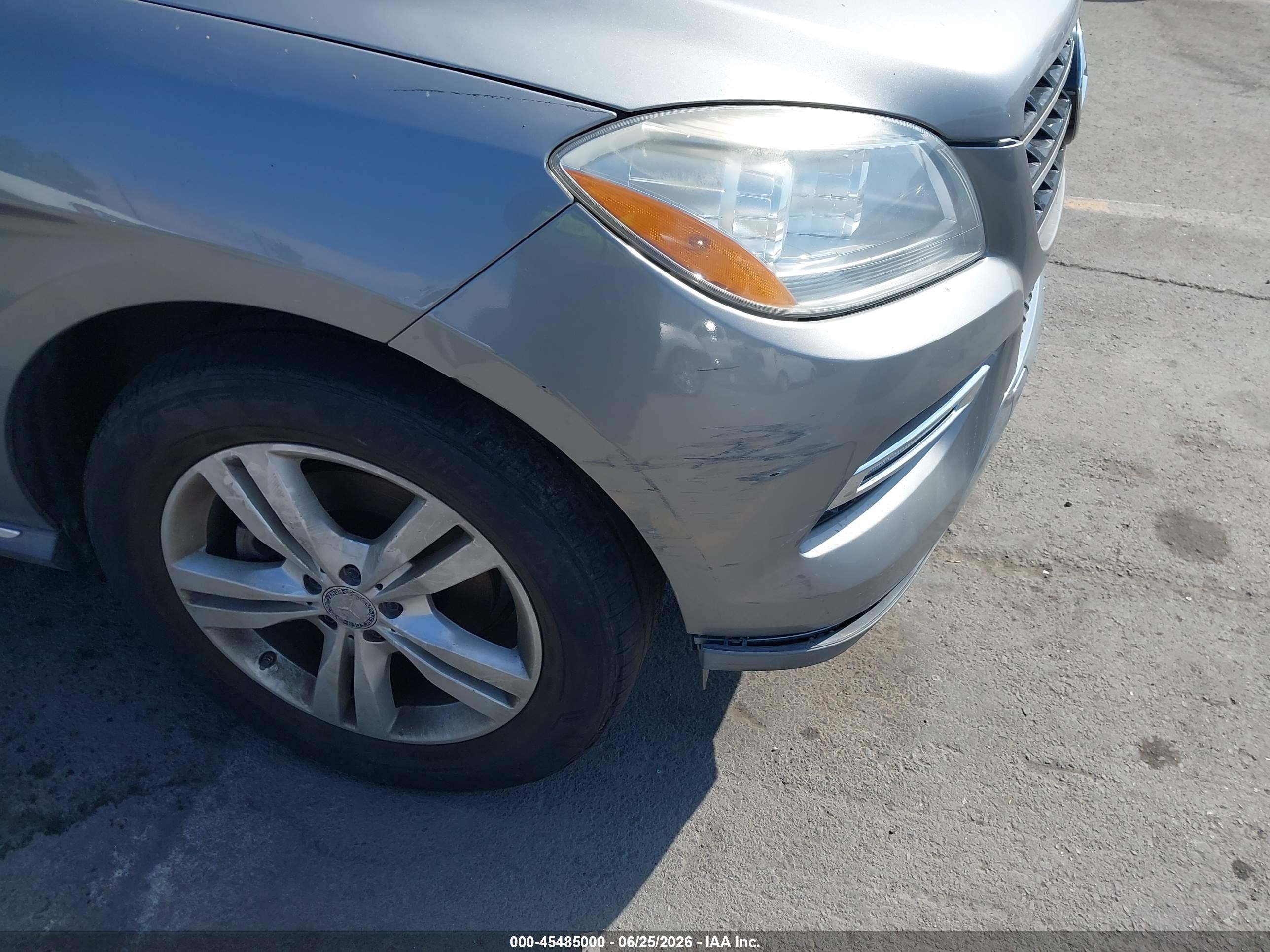 2013 Mercedes-benz Ml 350   Gray vin: 4JGDA5JB1DA198983