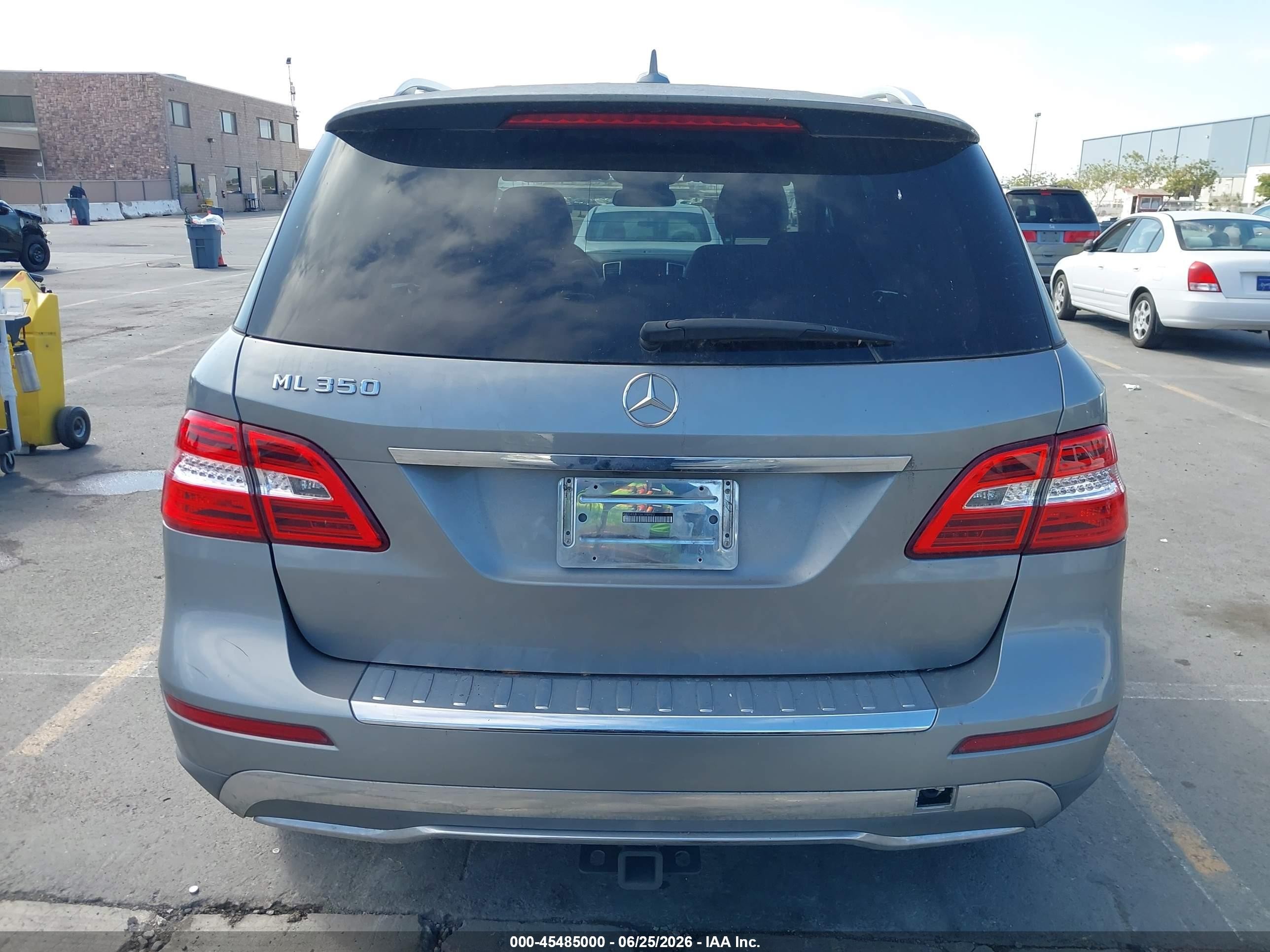 2013 Mercedes-benz Ml 350   Gray vin: 4JGDA5JB1DA198983