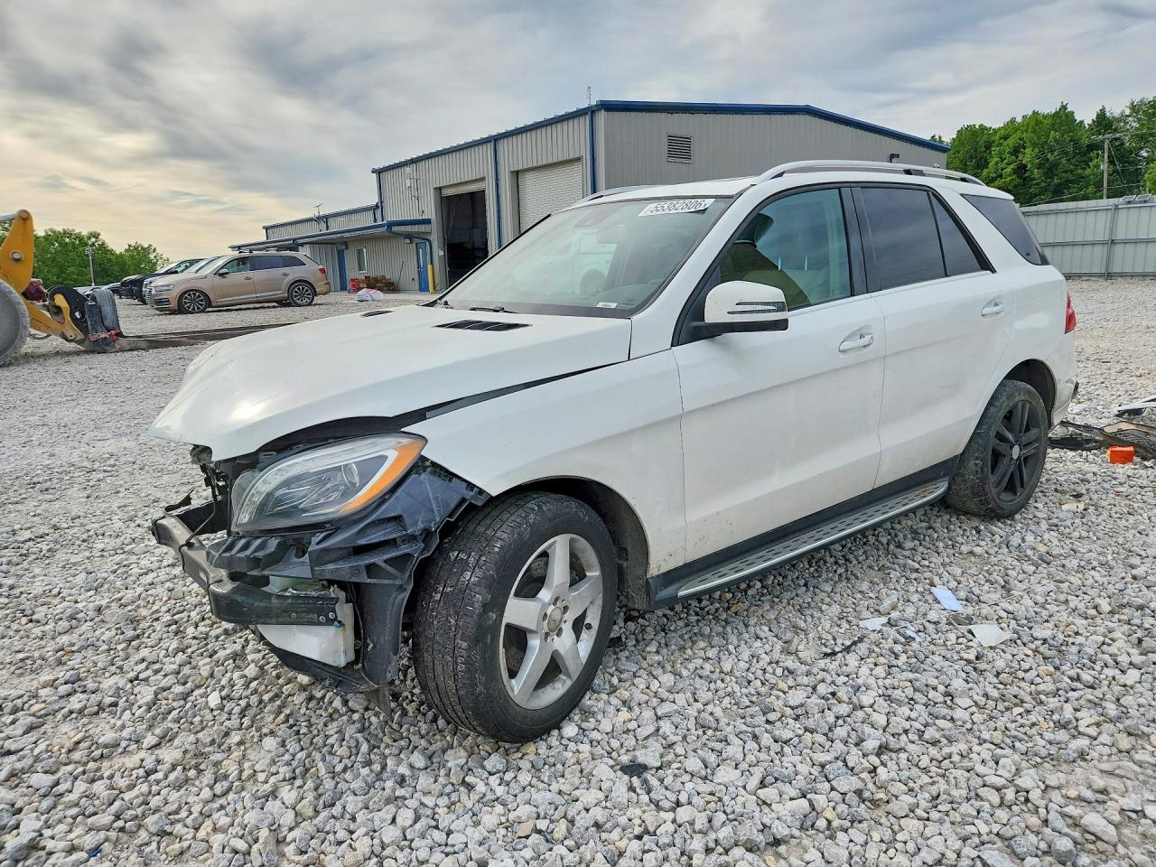2014 Mercedes-benz Ml 350 White vin: 4JGDA5JB1EA282321