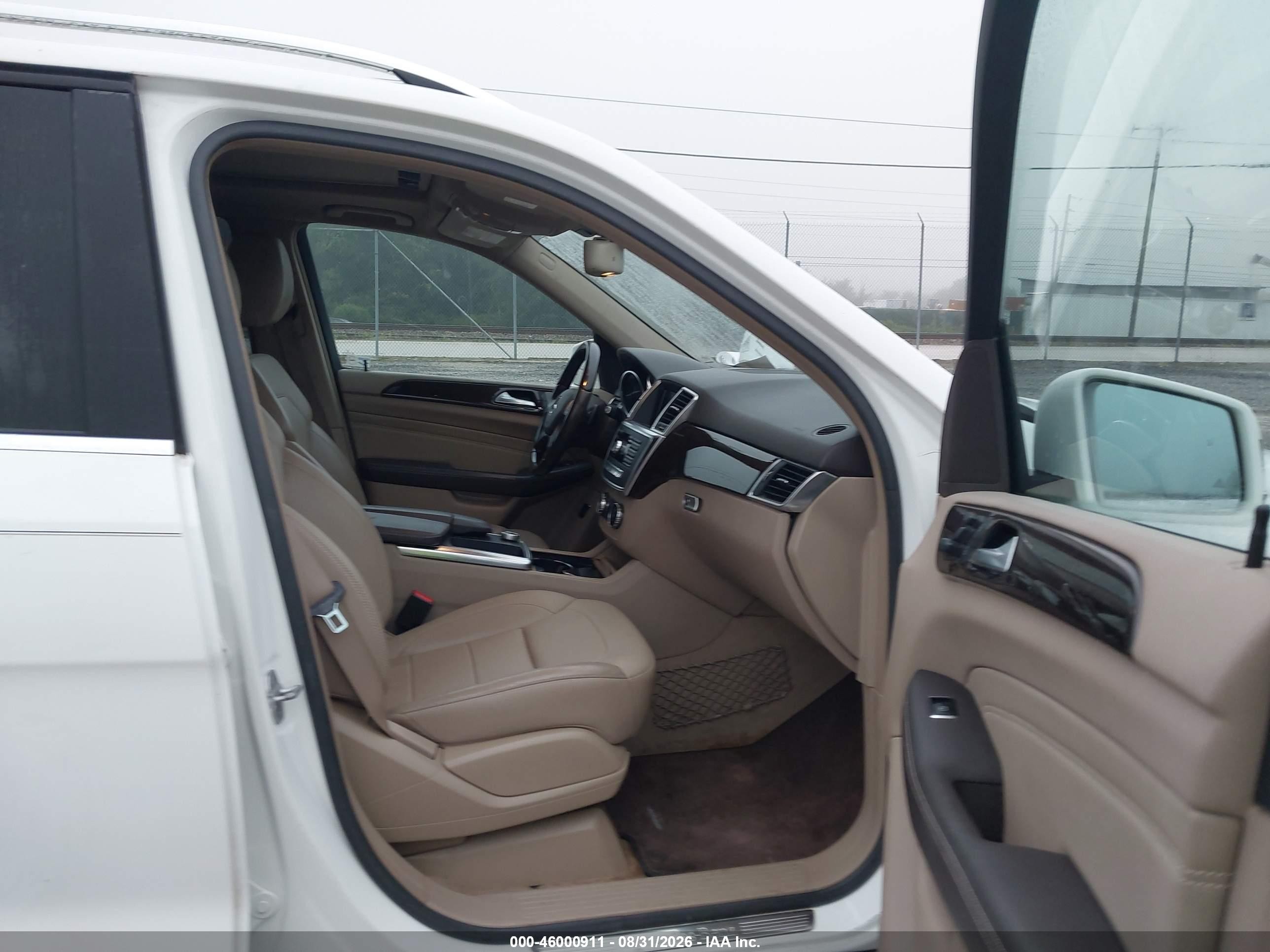 2014 Mercedes-benz Ml 350   Белый vin: 4JGDA5JB1EA322722