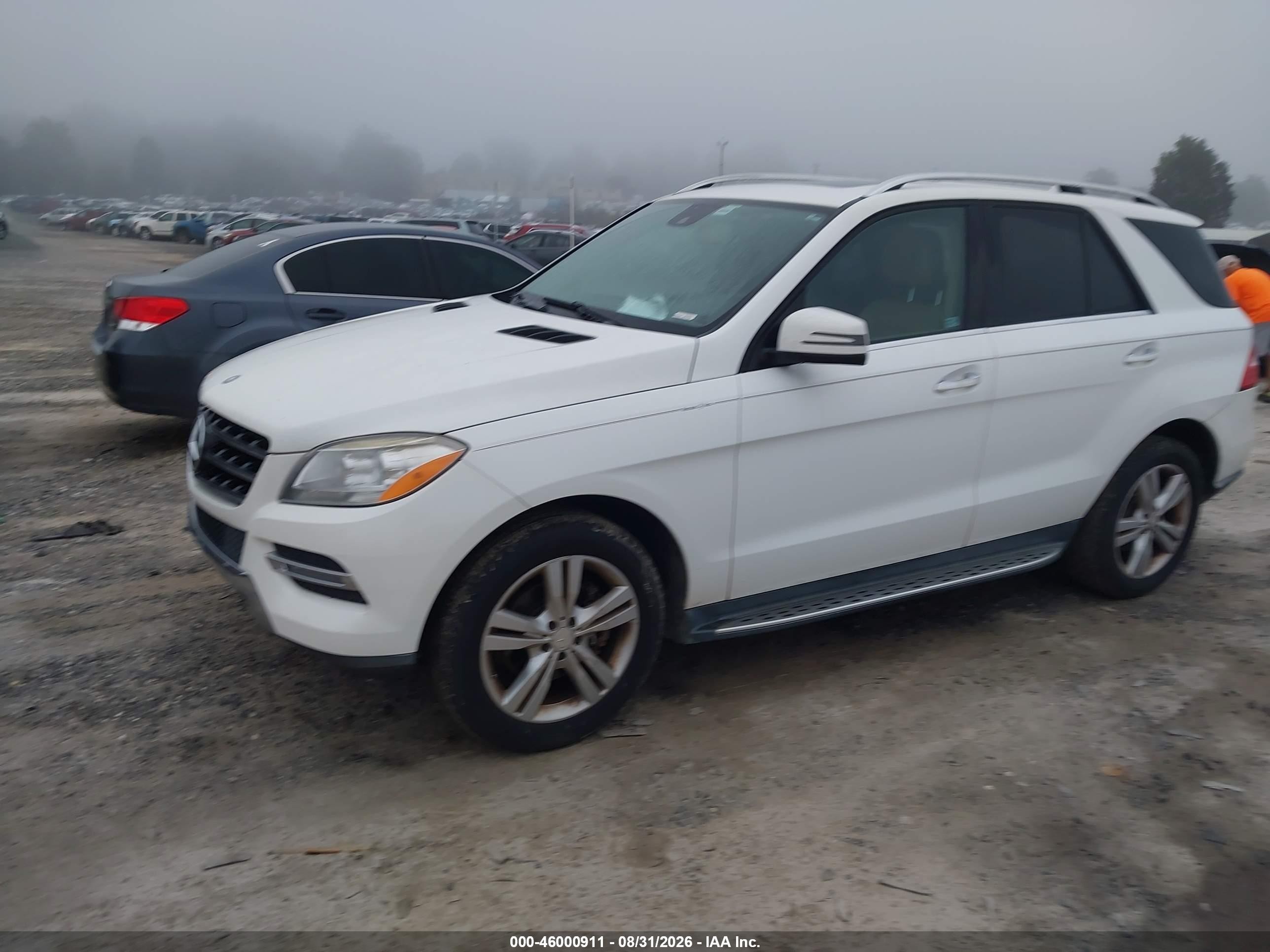 2014 Mercedes-benz Ml 350   Белый vin: 4JGDA5JB1EA322722