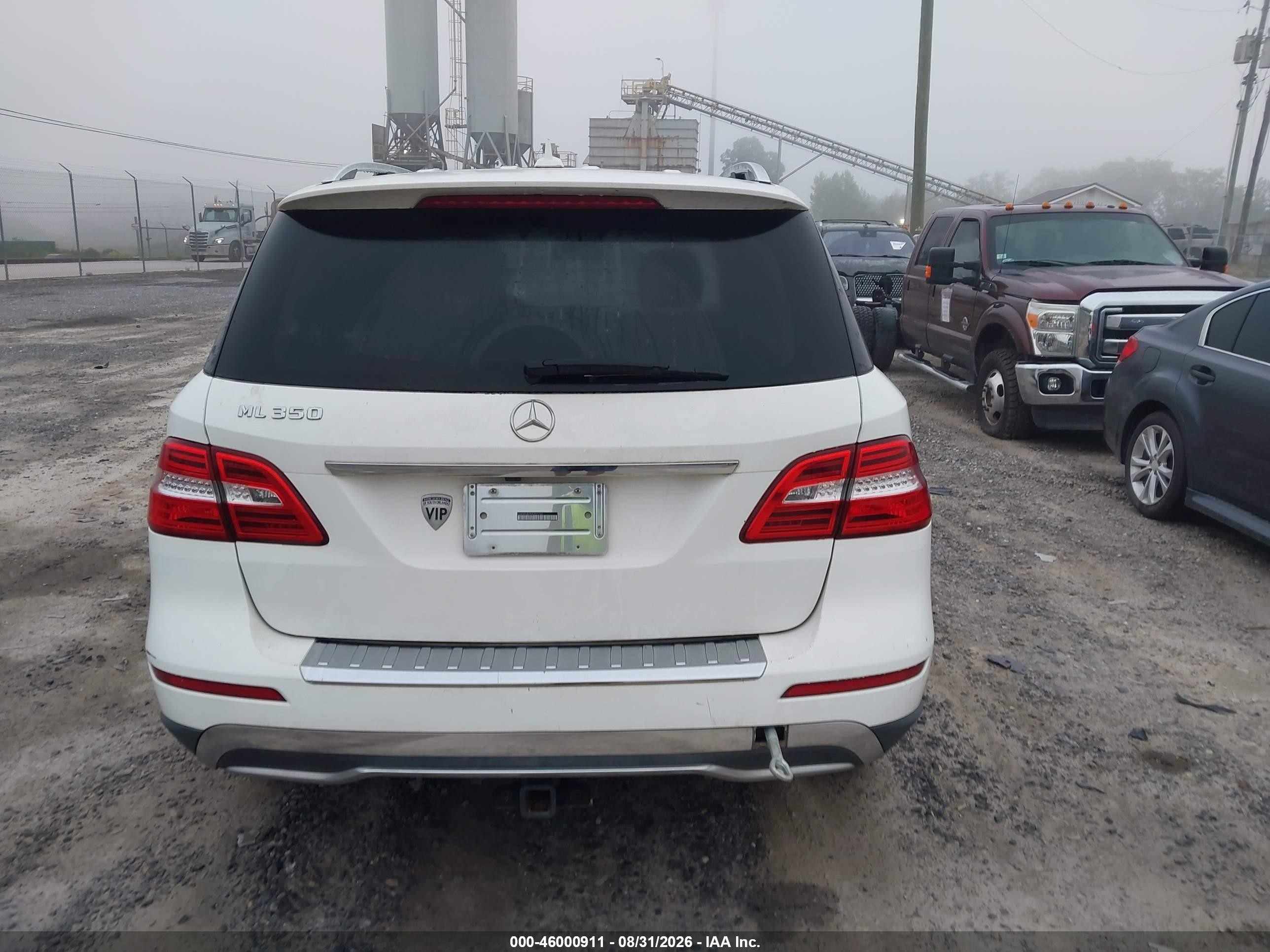 2014 Mercedes-benz Ml 350   Белый vin: 4JGDA5JB1EA322722