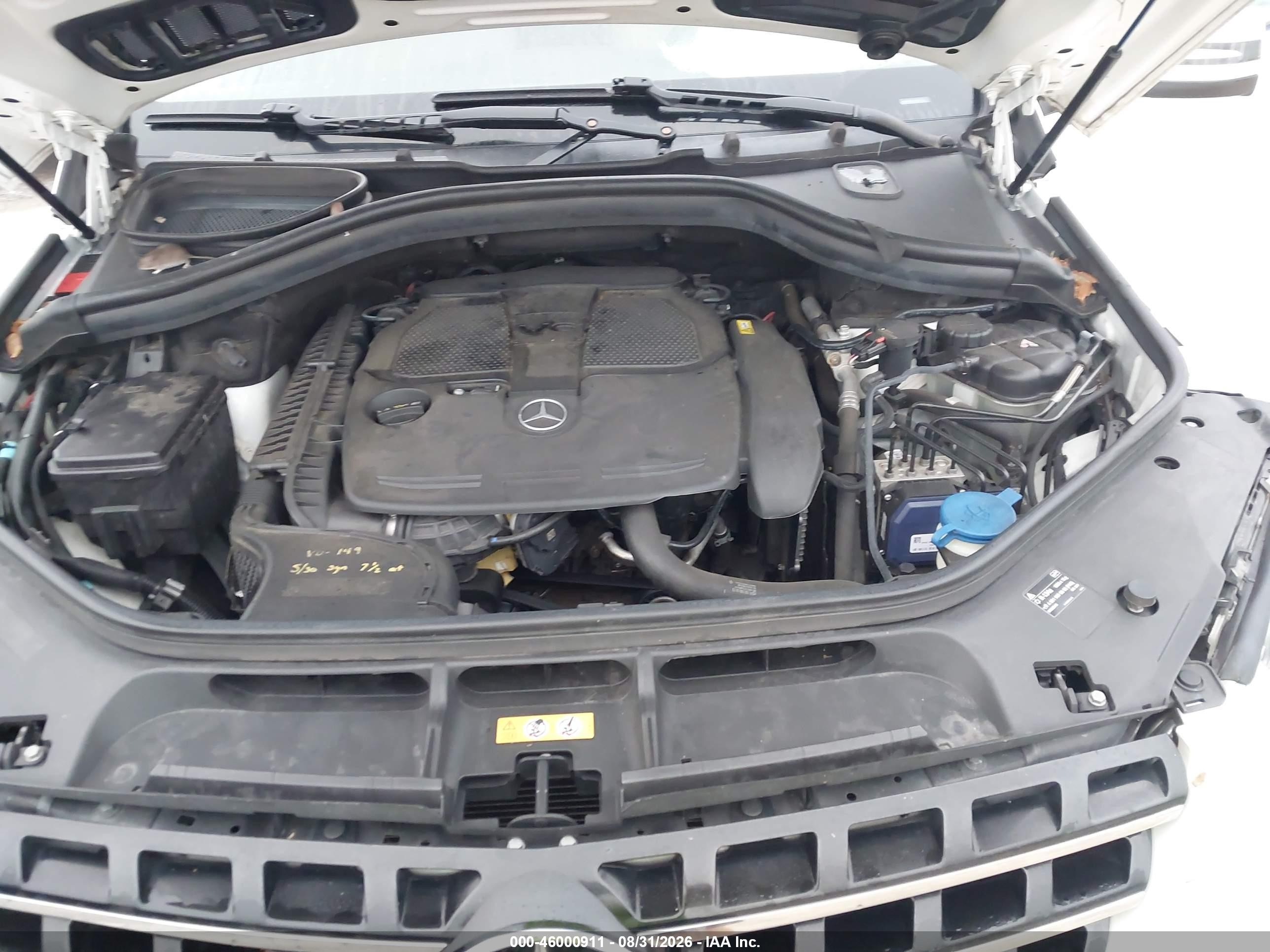 2014 Mercedes-benz Ml 350   Белый vin: 4JGDA5JB1EA322722