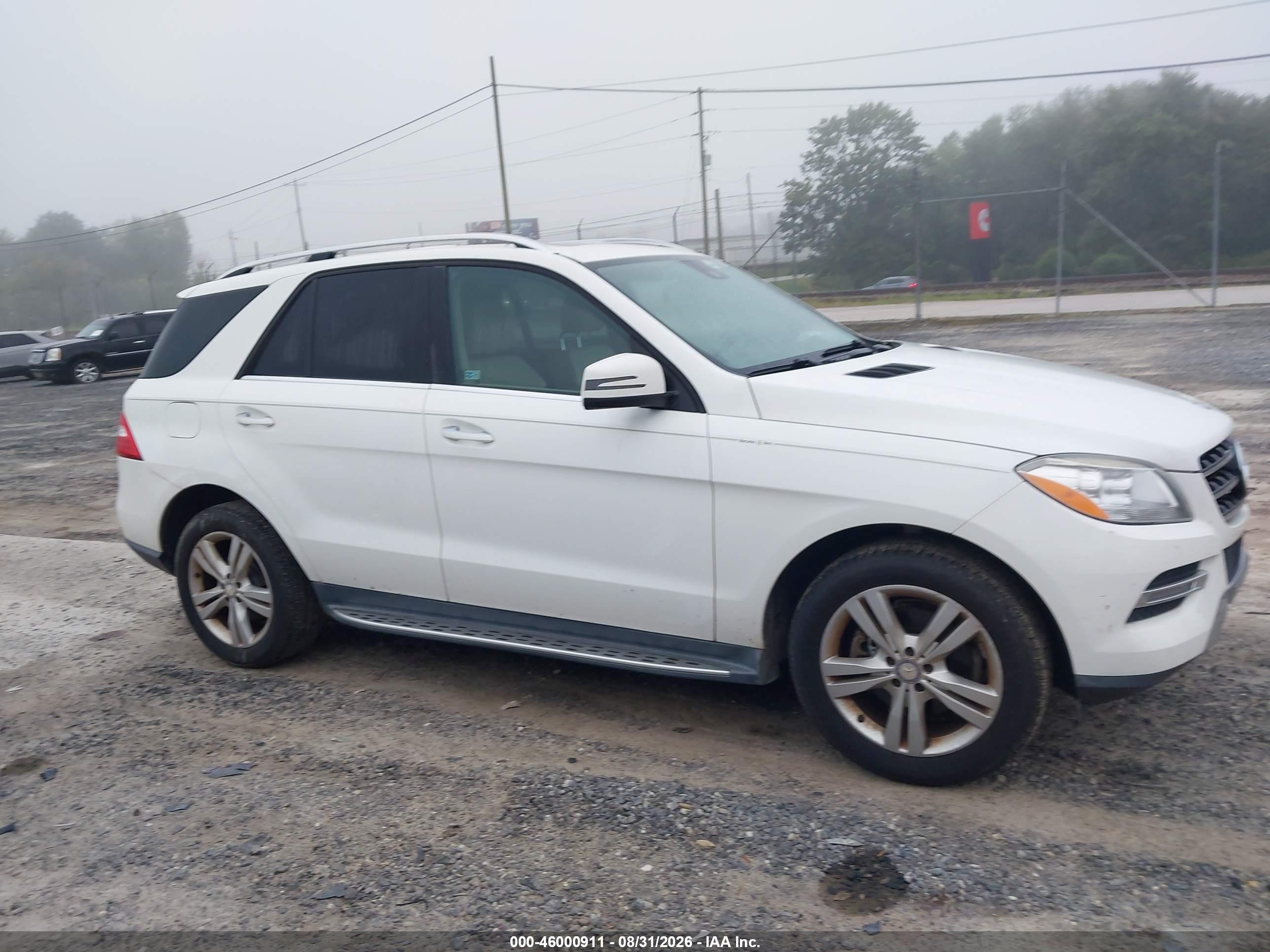 2014 Mercedes-benz Ml 350   Белый vin: 4JGDA5JB1EA322722