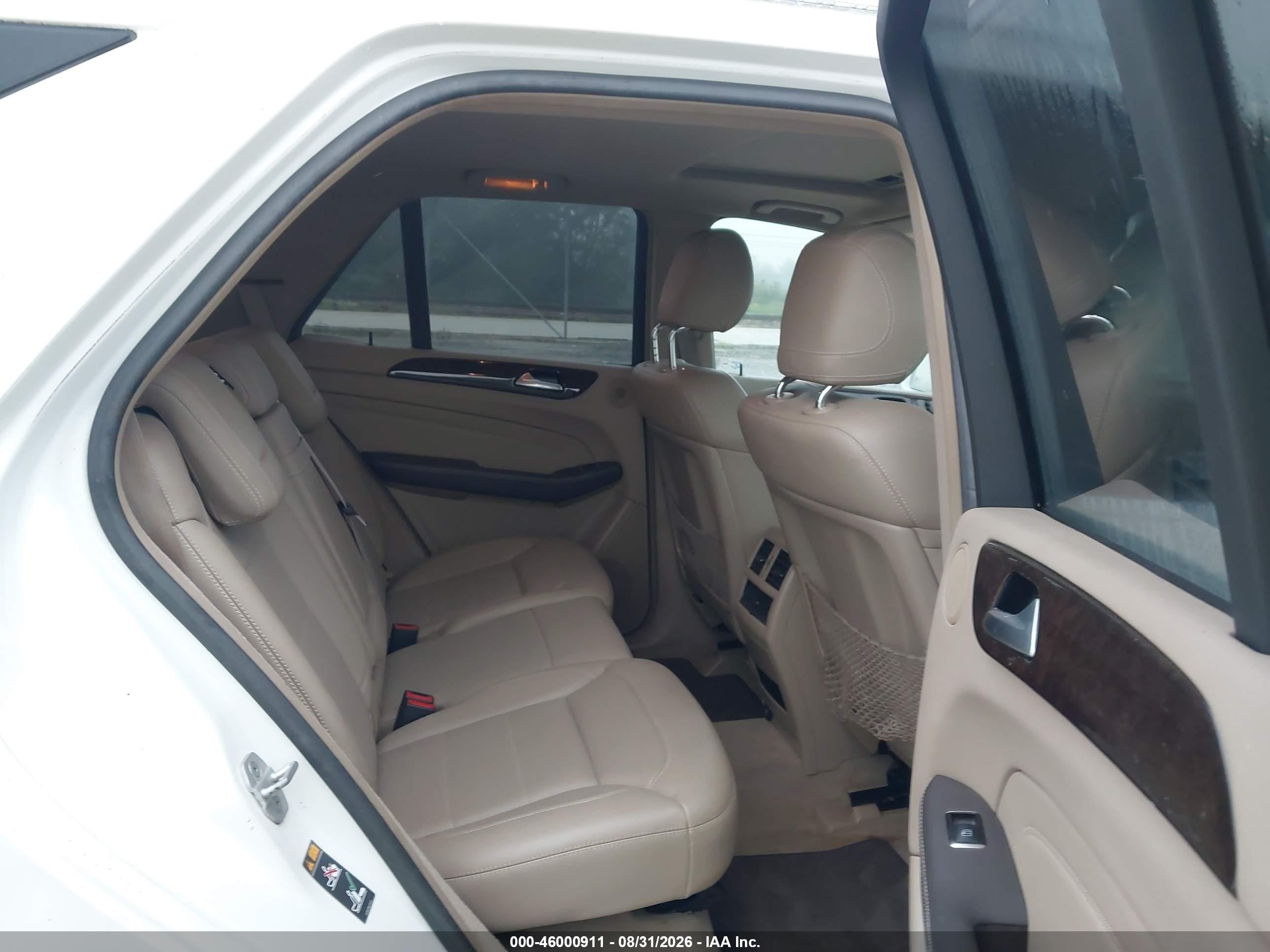2014 Mercedes-benz Ml 350   Белый vin: 4JGDA5JB1EA322722