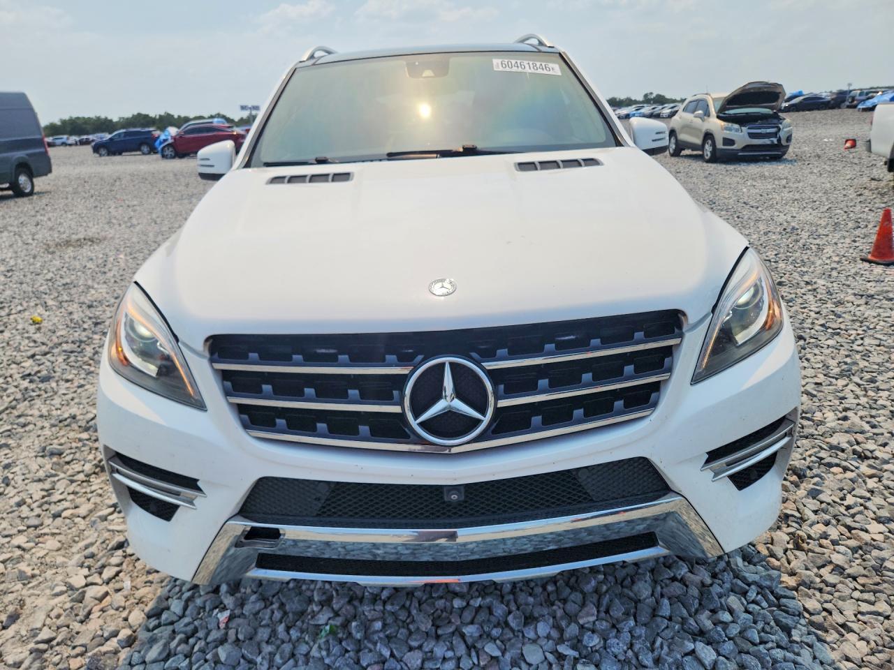 2014 Mercedes-benz Ml 350 White vin: 4JGDA5JB1EA334689