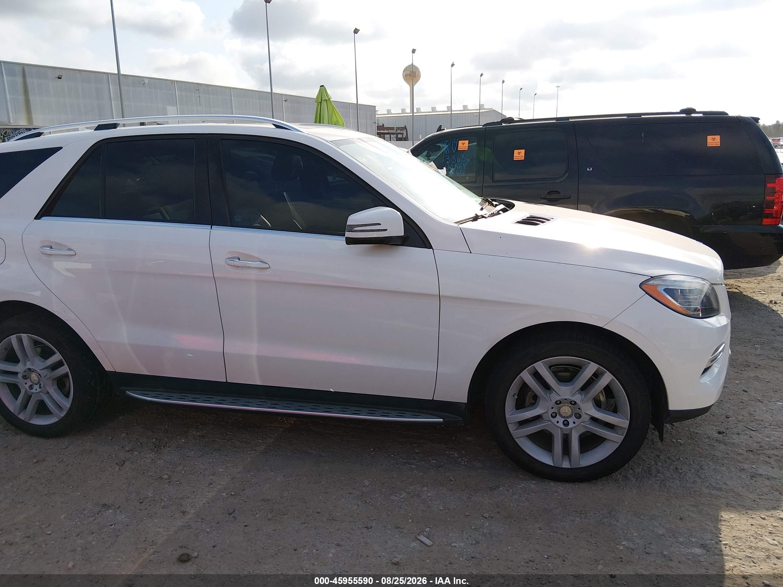2014 Mercedes-benz Ml 350   White vin: 4JGDA5JB1EA397694