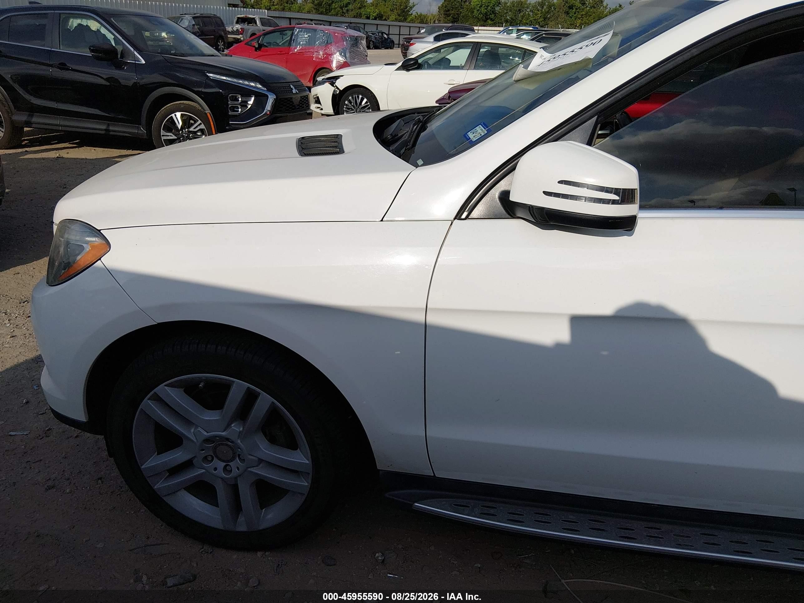 2014 Mercedes-benz Ml 350   White vin: 4JGDA5JB1EA397694