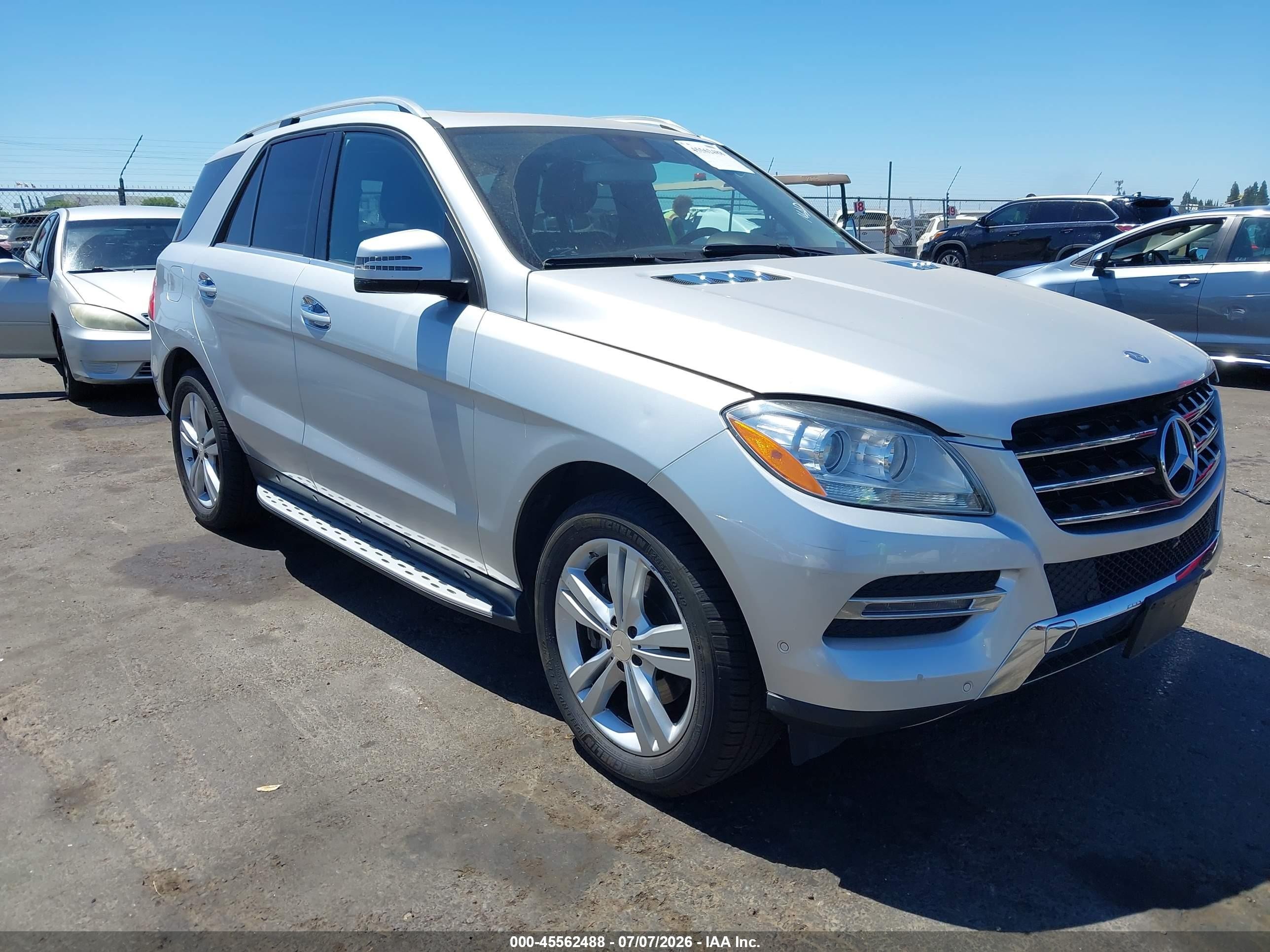 2014 Mercedes-benz Ml 350   Серый vin: 4JGDA5JB1EA403266
