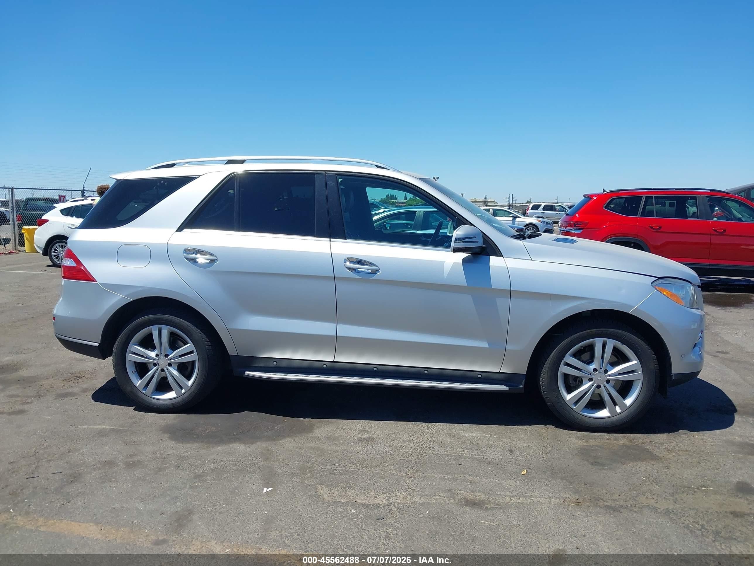 2014 Mercedes-benz Ml 350   Gray vin: 4JGDA5JB1EA403266