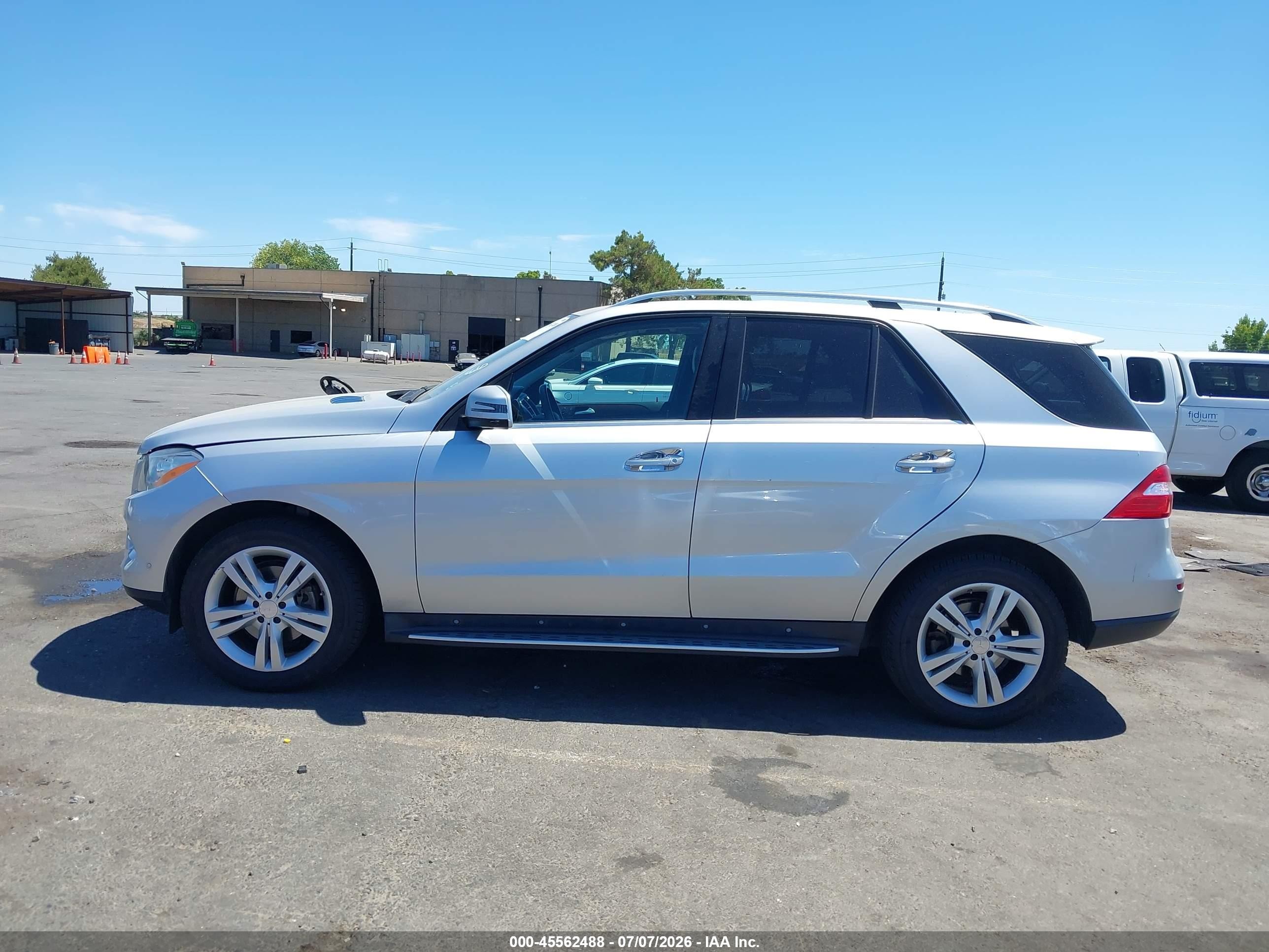 2014 Mercedes-benz Ml 350   Gray vin: 4JGDA5JB1EA403266