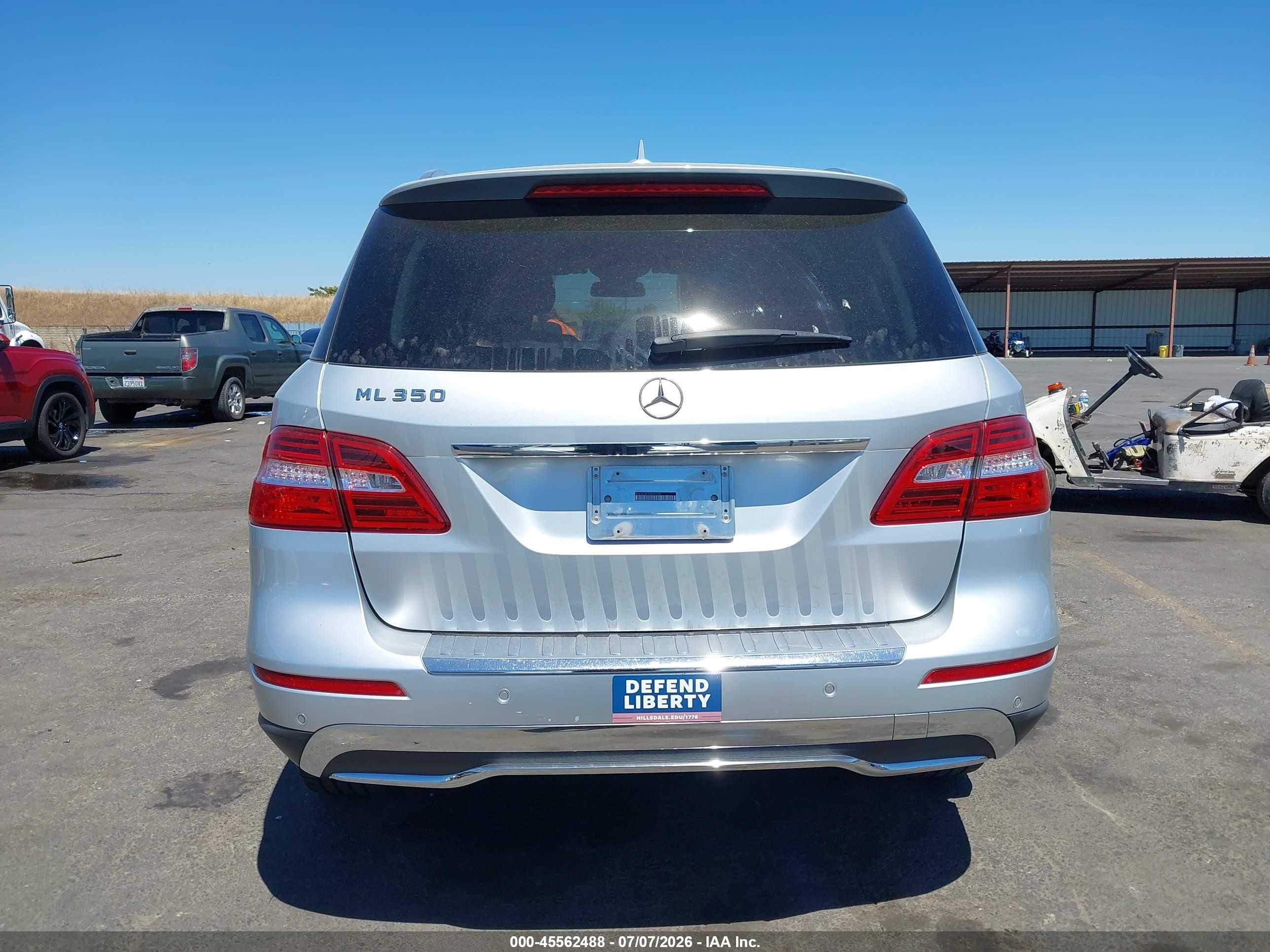 2014 Mercedes-benz Ml 350   Gray vin: 4JGDA5JB1EA403266