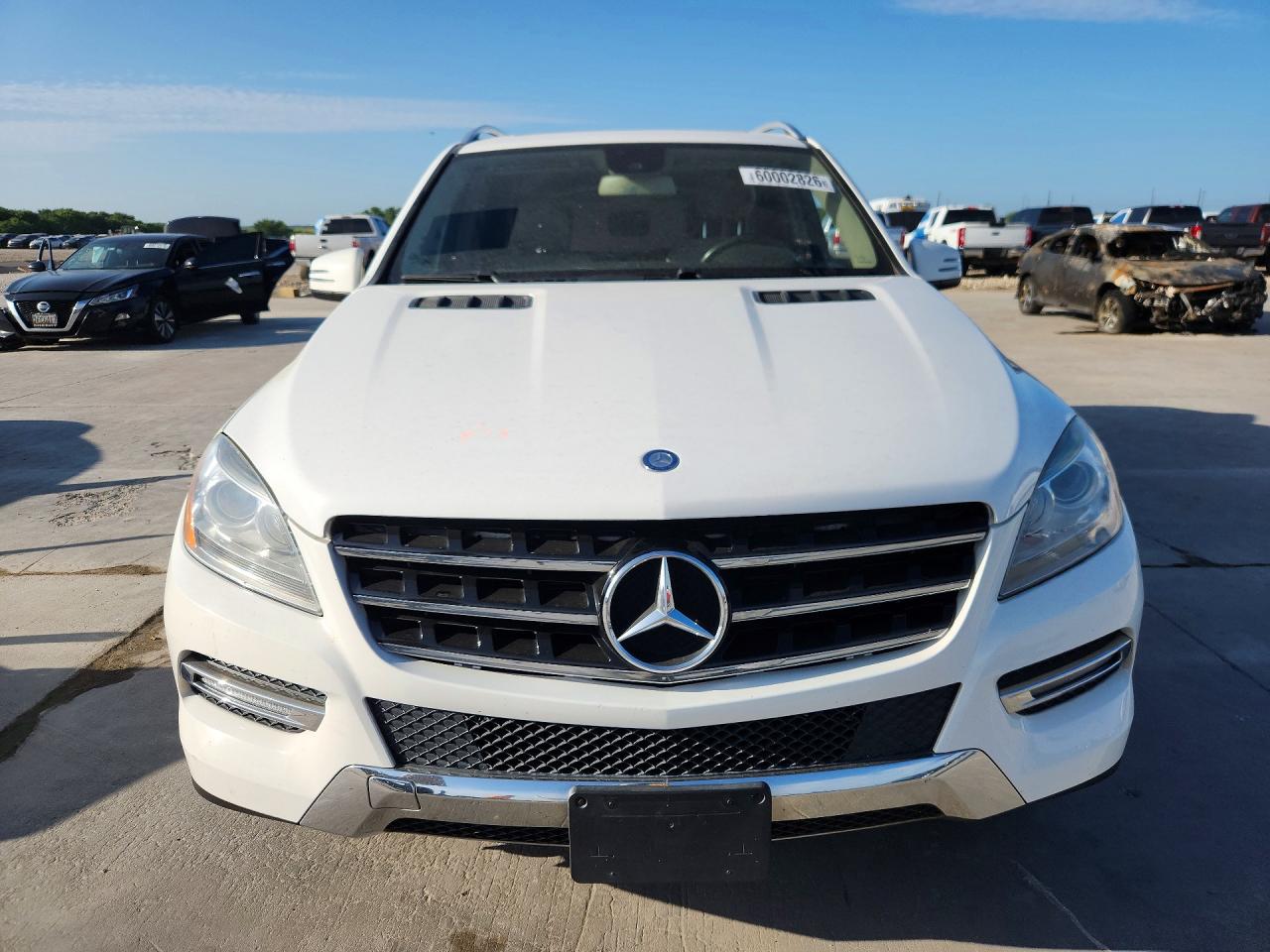 2014 Mercedes-benz Ml 350 White vin: 4JGDA5JB1EA414641