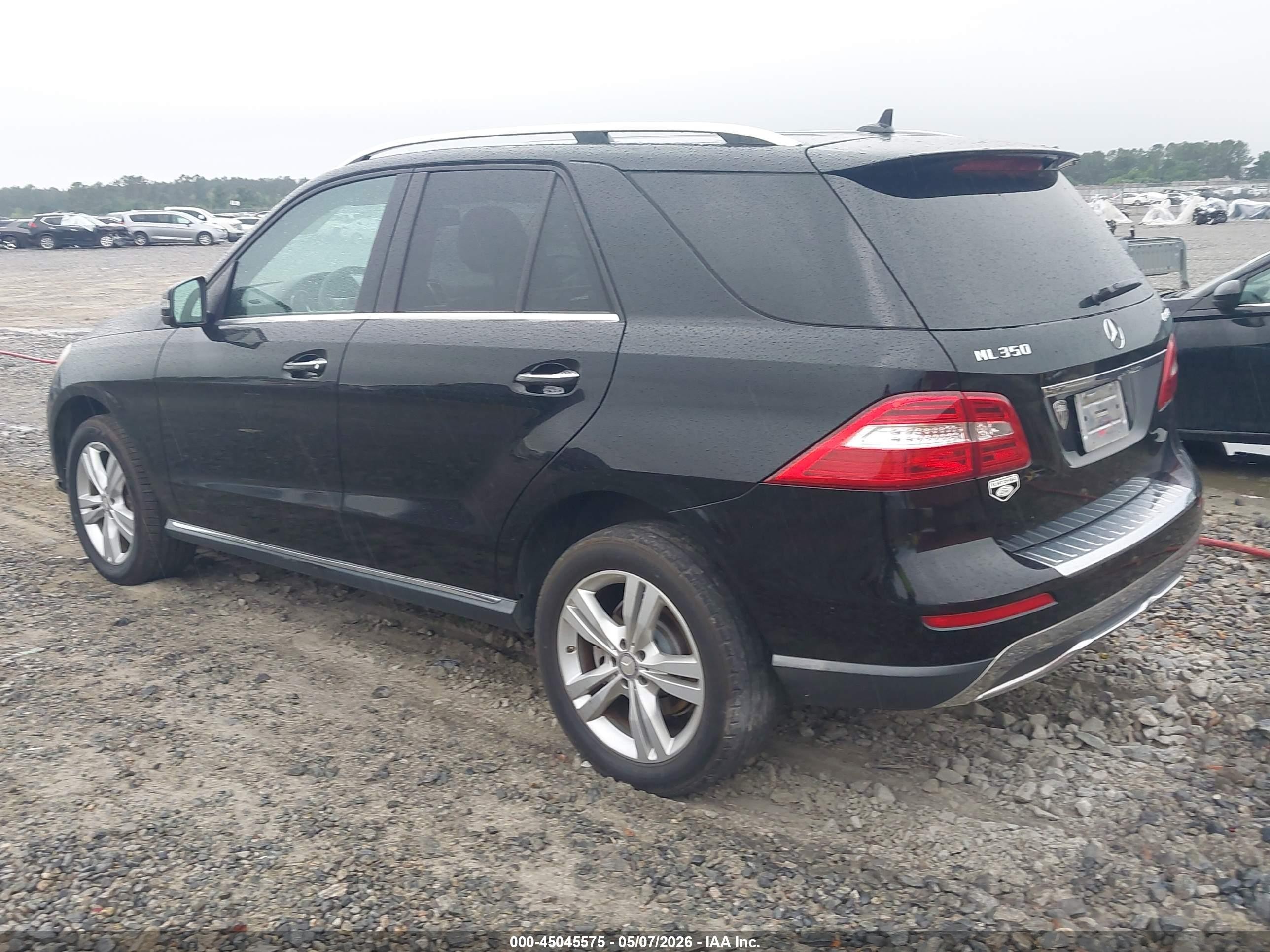 2015 Mercedes-benz Ml 350   Black vin: 4JGDA5JB1FA474596