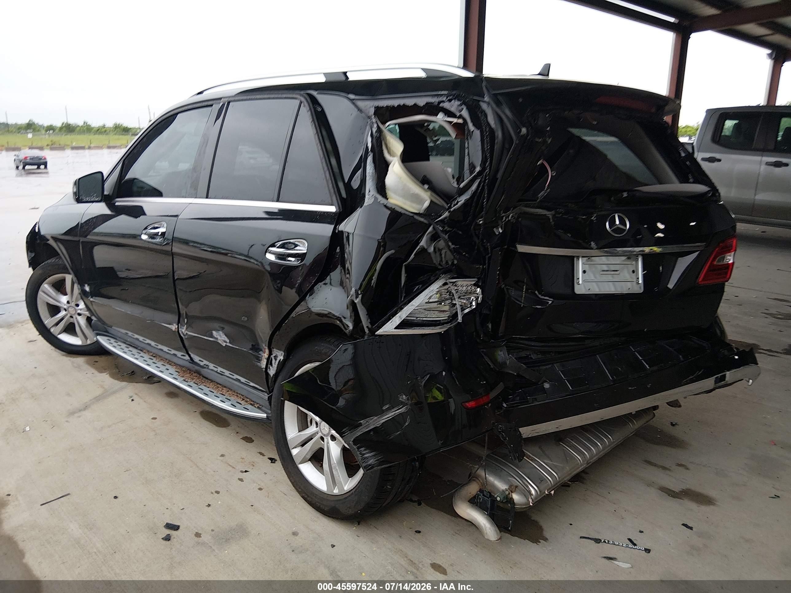 2015 Mercedes-benz Ml 350   Black vin: 4JGDA5JB1FA478230