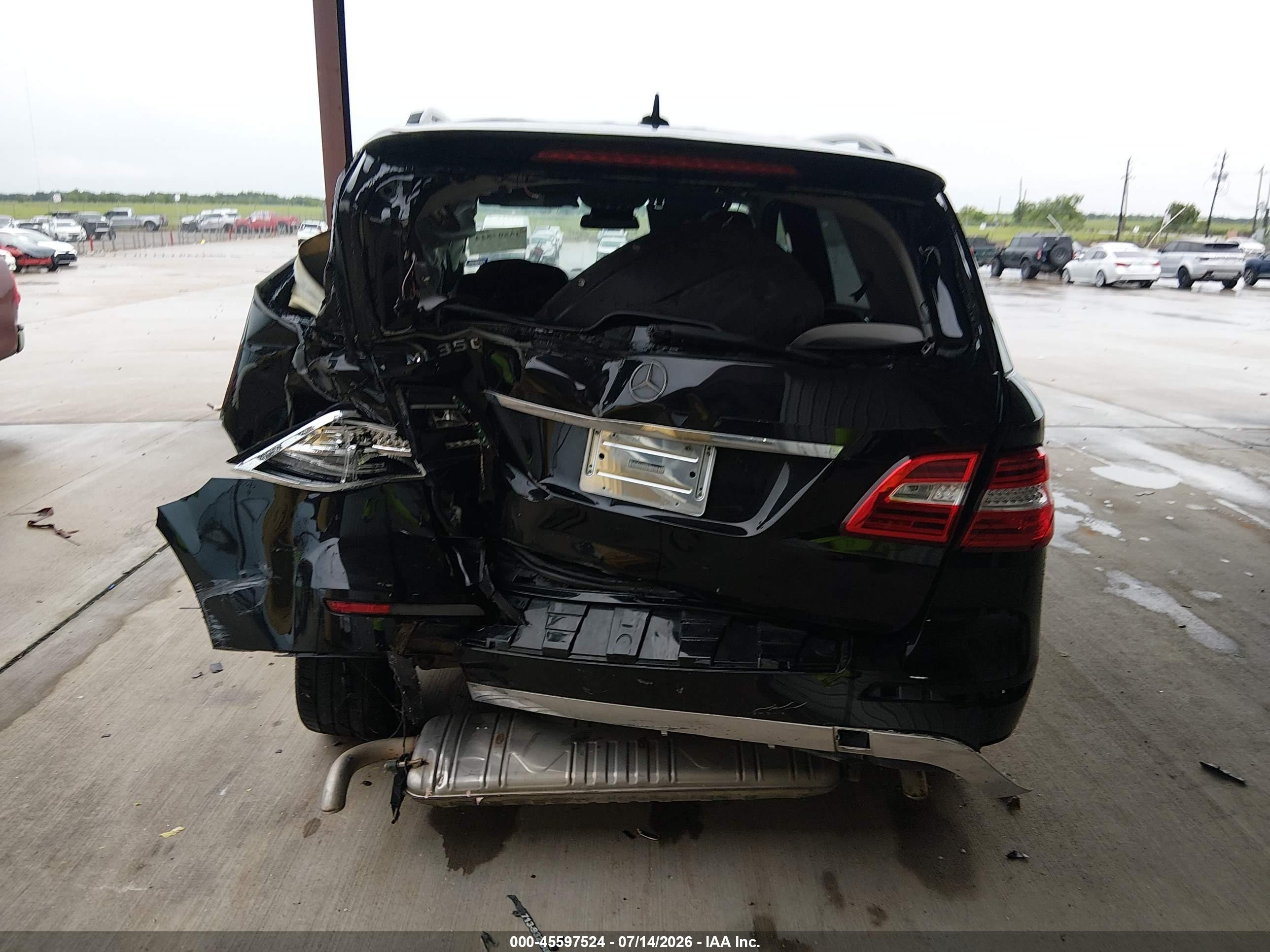 2015 Mercedes-benz Ml 350   Black vin: 4JGDA5JB1FA478230