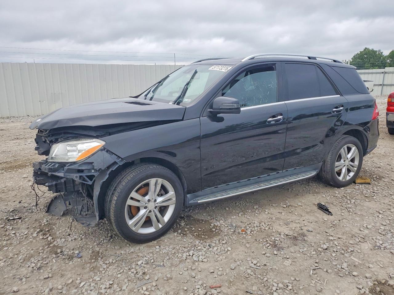 2015 Mercedes-benz Ml 350 Black vin: 4JGDA5JB1FA486134