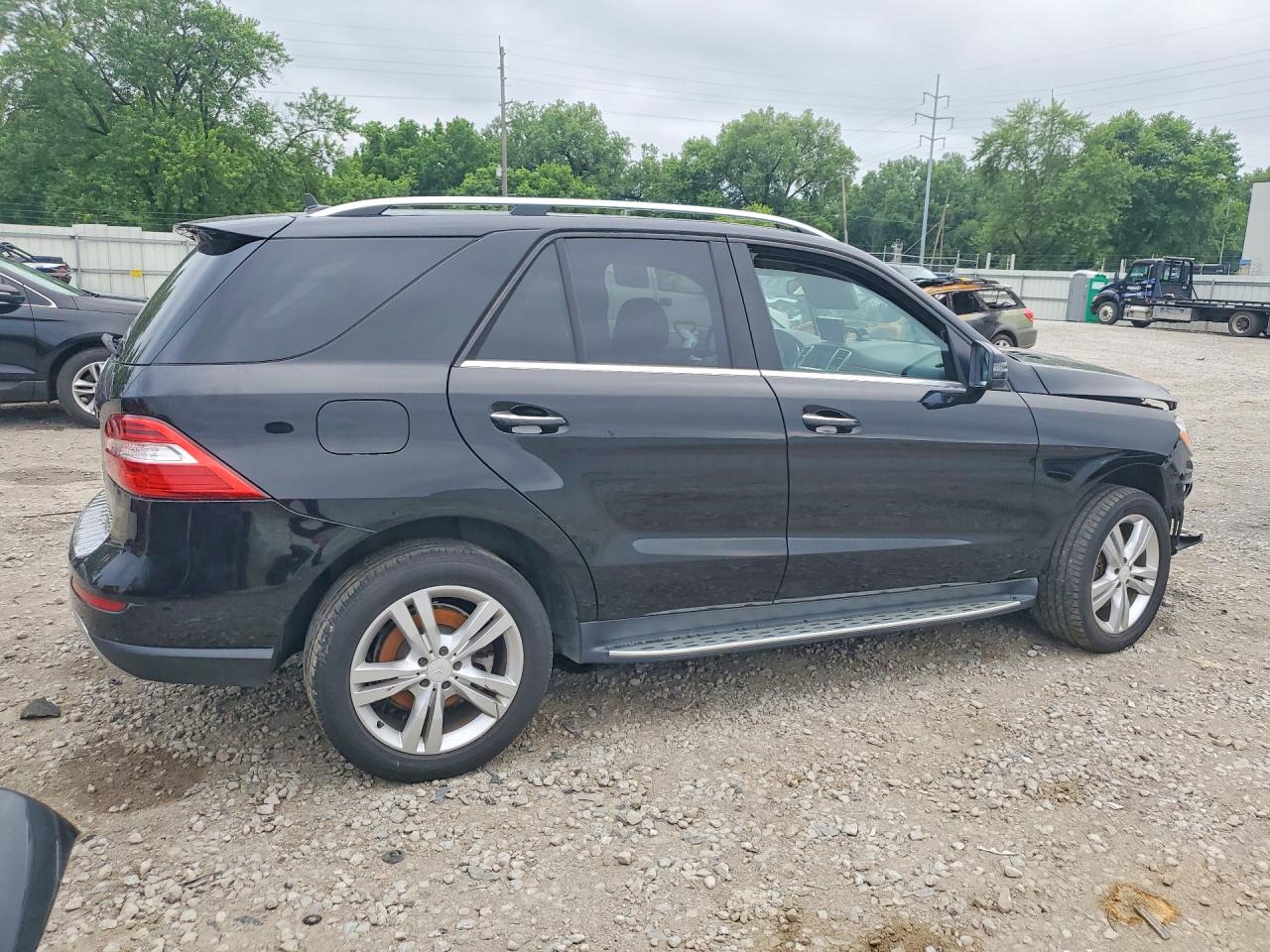 2015 Mercedes-benz Ml 350 Black vin: 4JGDA5JB1FA486134