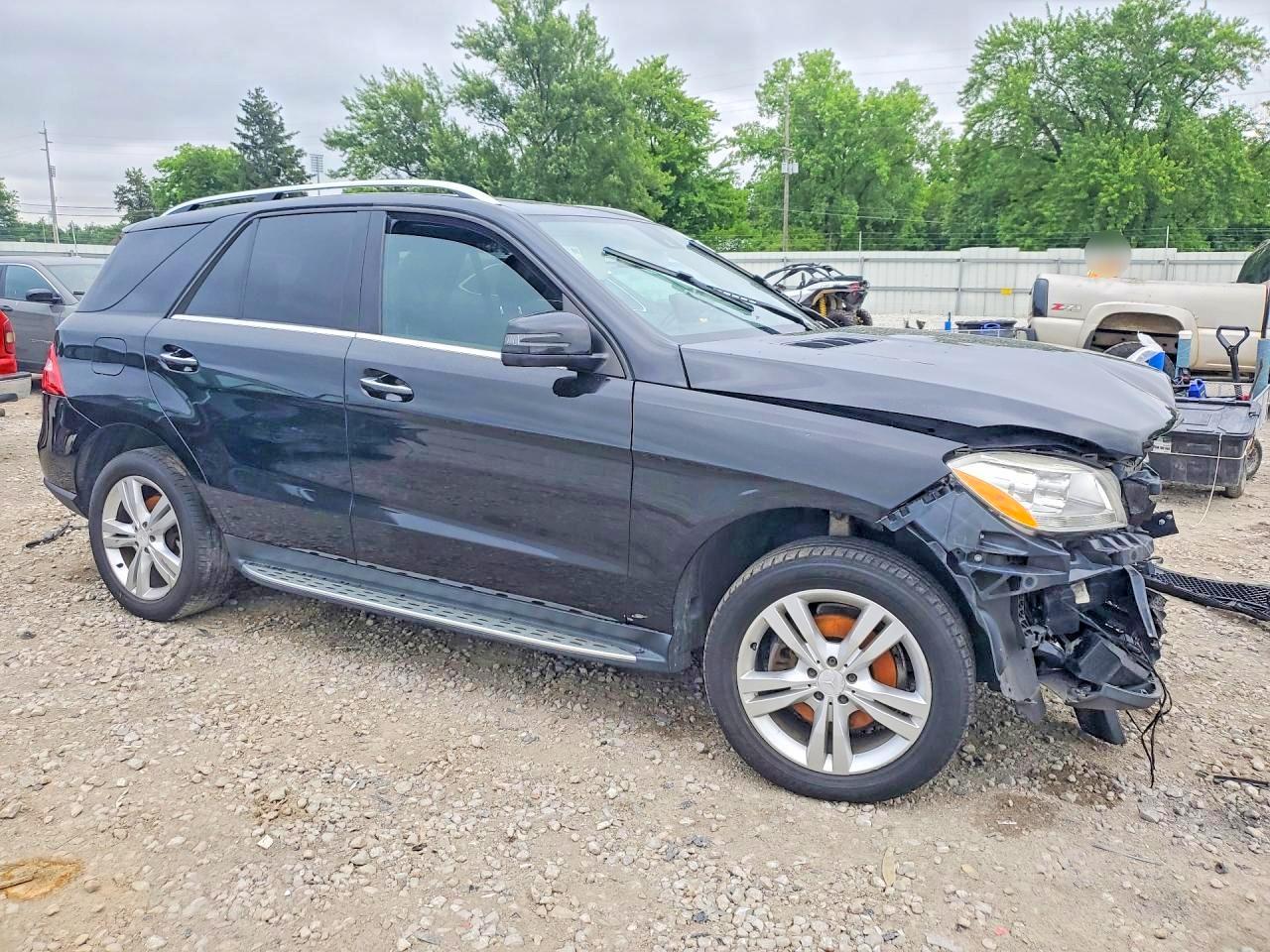 2015 Mercedes-benz Ml 350 Black vin: 4JGDA5JB1FA486134