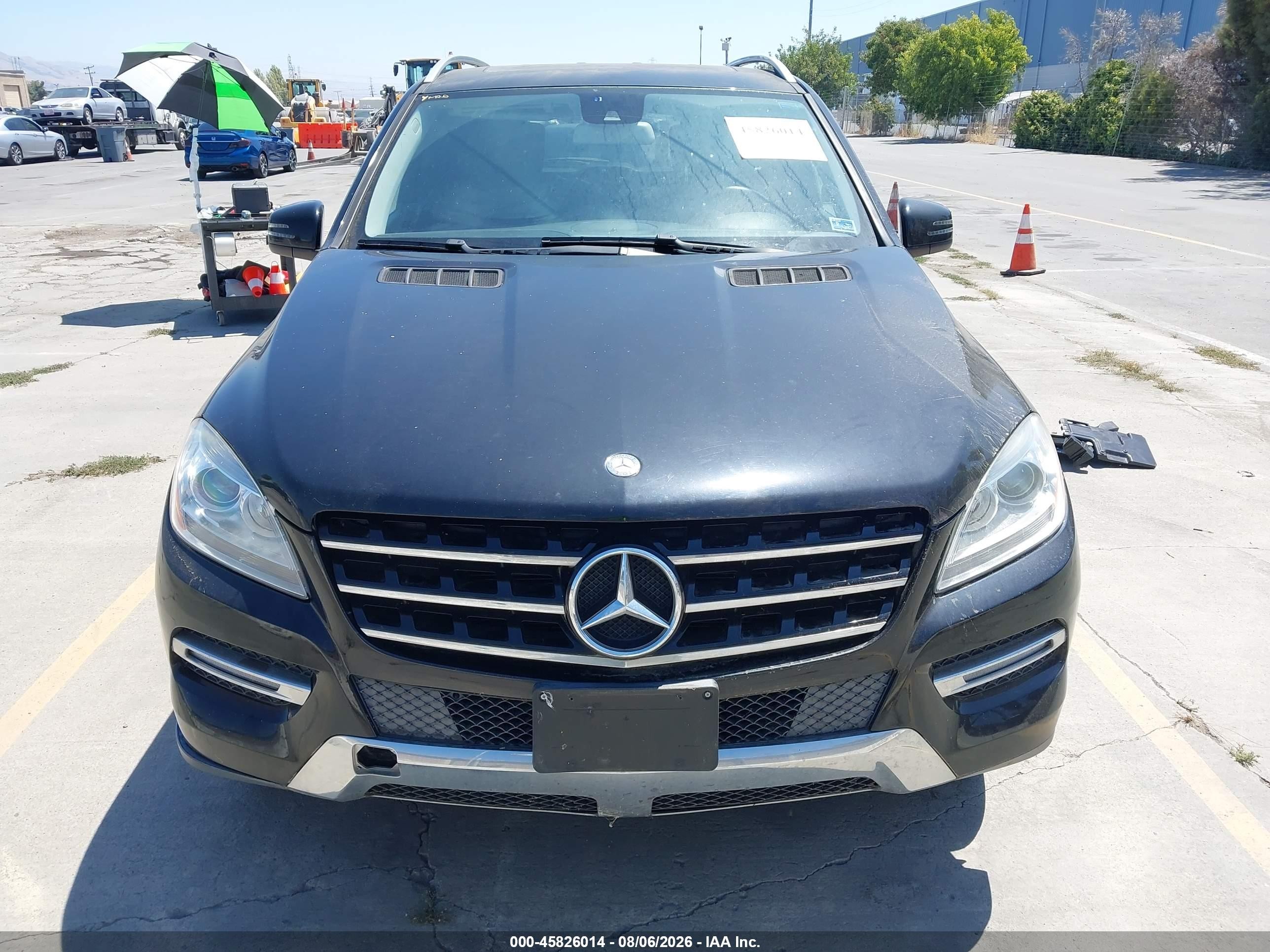 2015 Mercedes-benz Ml 350 Black vin: 4JGDA5JB1FA487901