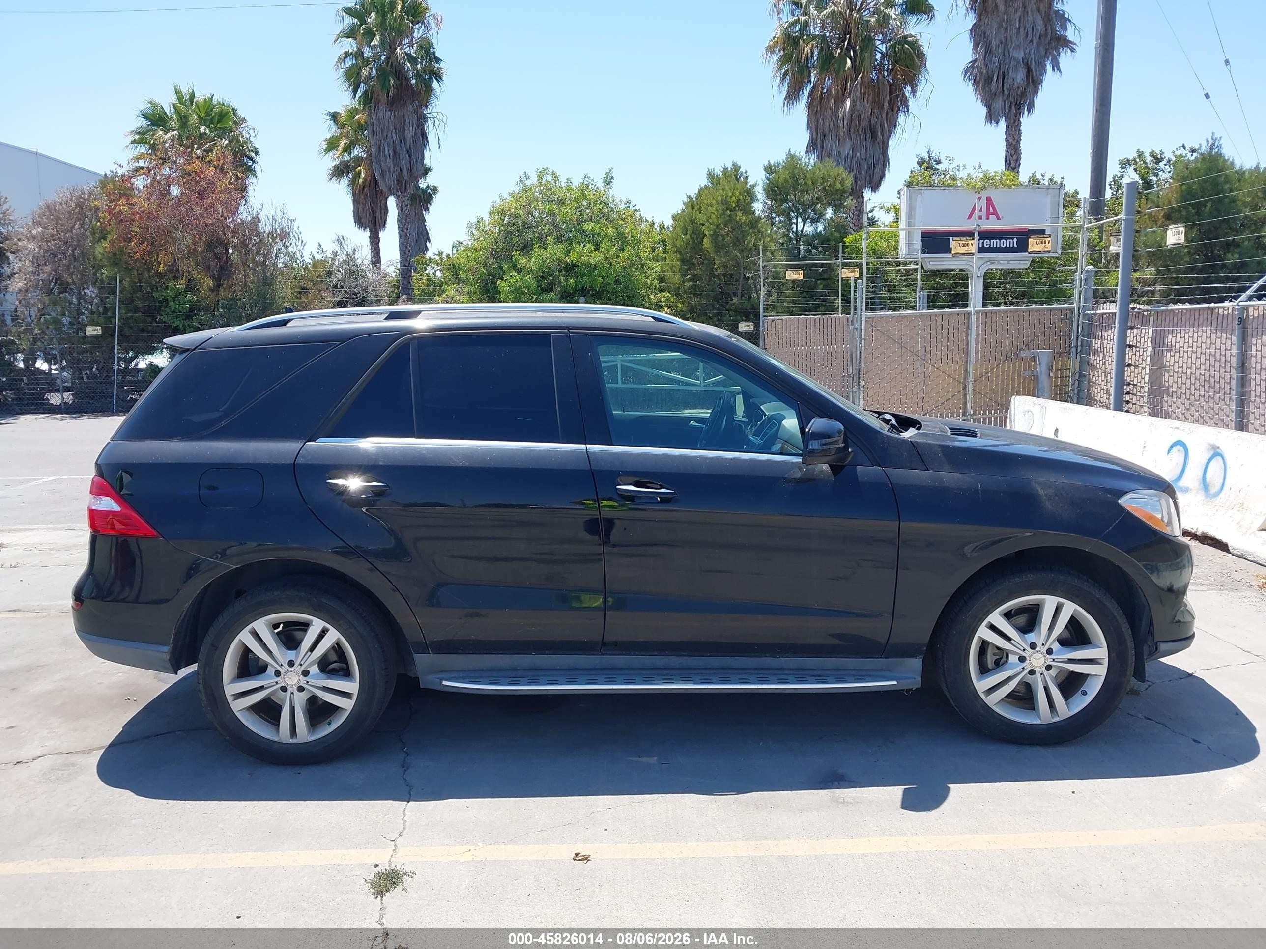 2015 Mercedes-benz Ml 350 Black vin: 4JGDA5JB1FA487901
