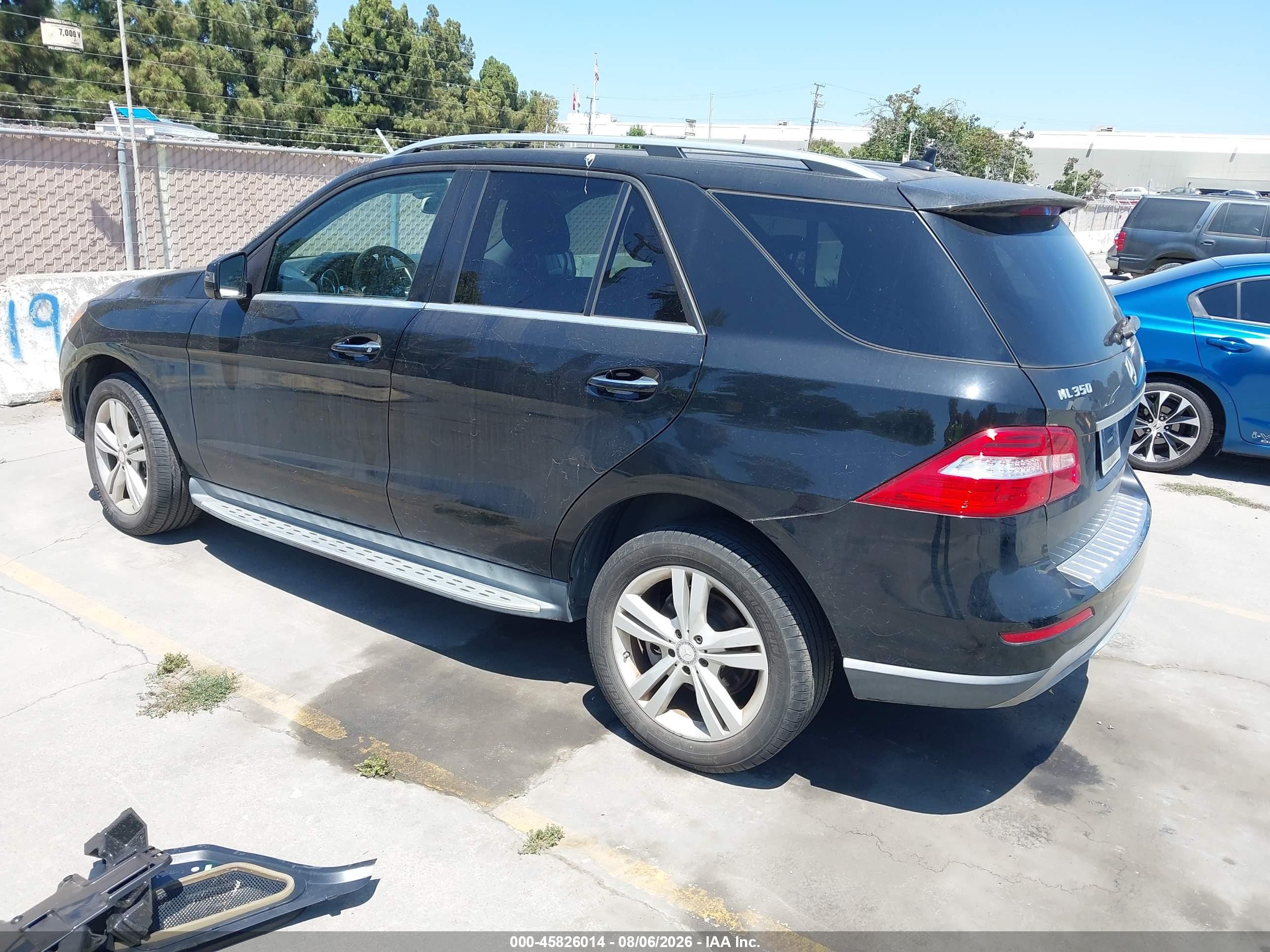2015 Mercedes-benz Ml 350 Black vin: 4JGDA5JB1FA487901