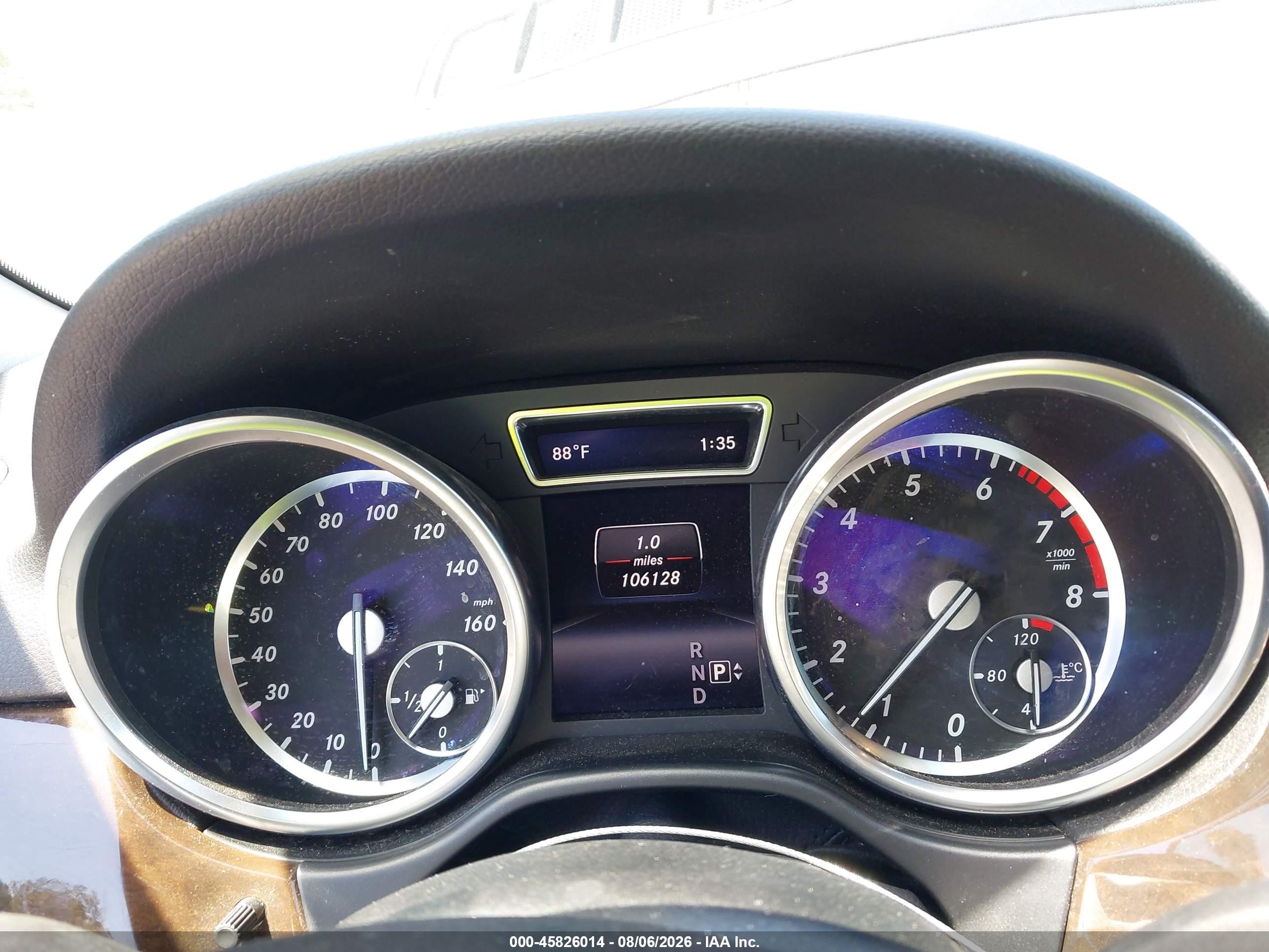 2015 Mercedes-benz Ml 350 Black vin: 4JGDA5JB1FA487901