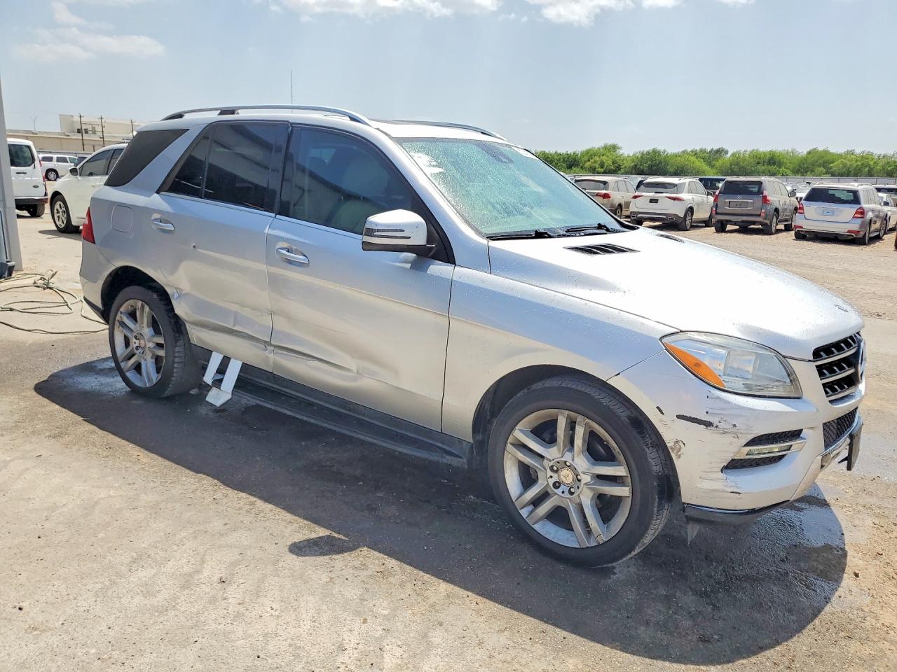 2015 Mercedes-benz Ml 350 Silver vin: 4JGDA5JB1FA562094