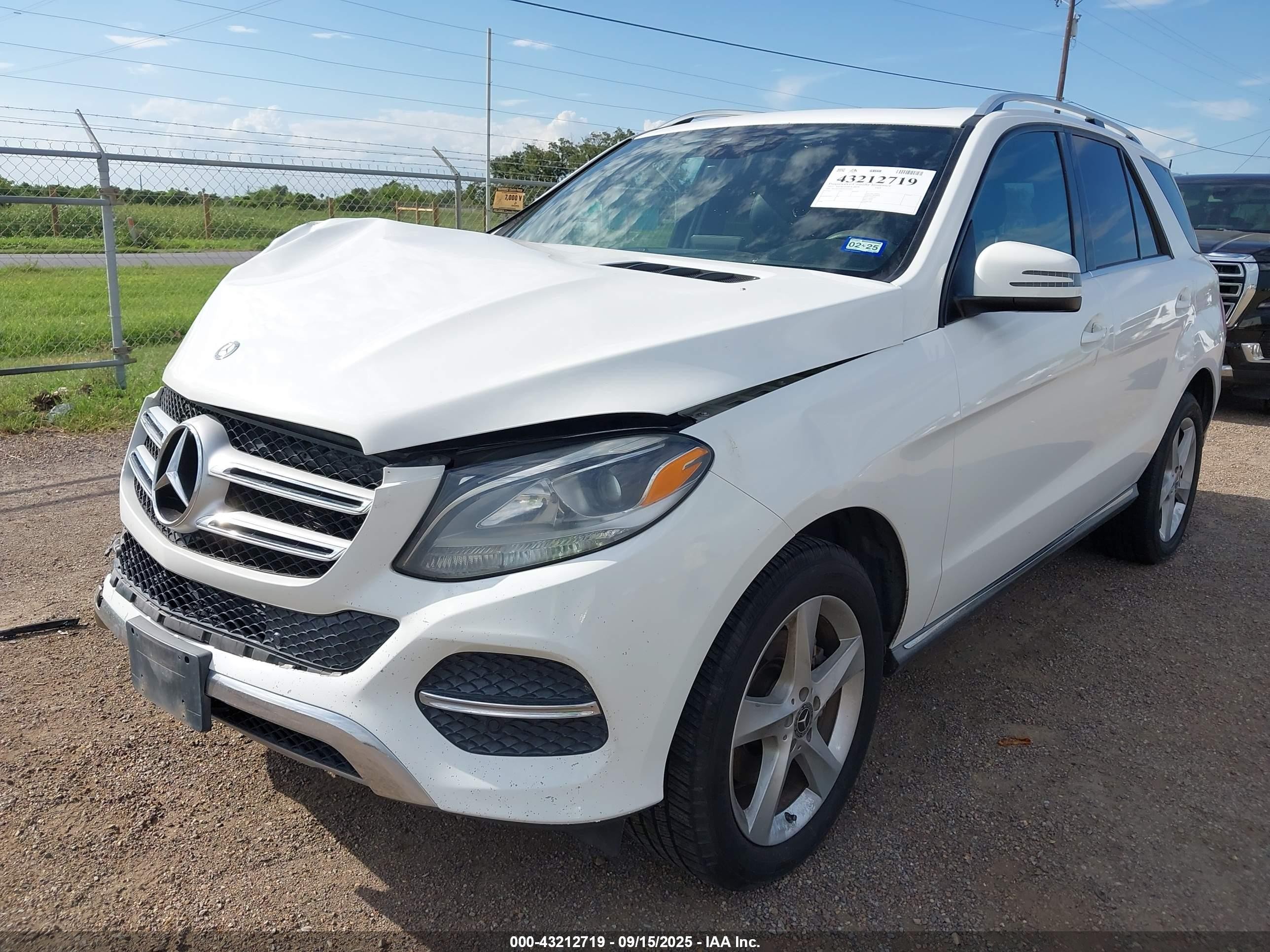 2017 Mercedes-benz Gle 350   White vin: 4JGDA5JB1HA910897