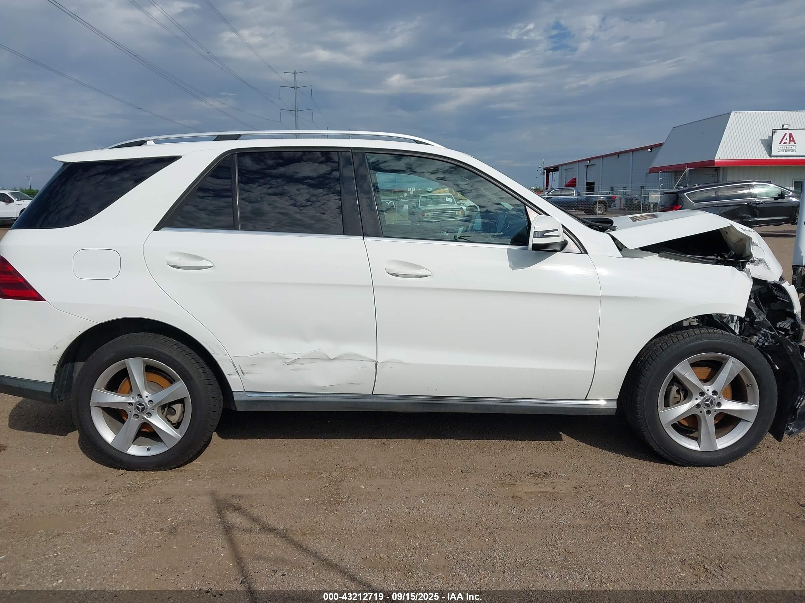 2017 Mercedes-benz Gle 350   White vin: 4JGDA5JB1HA910897