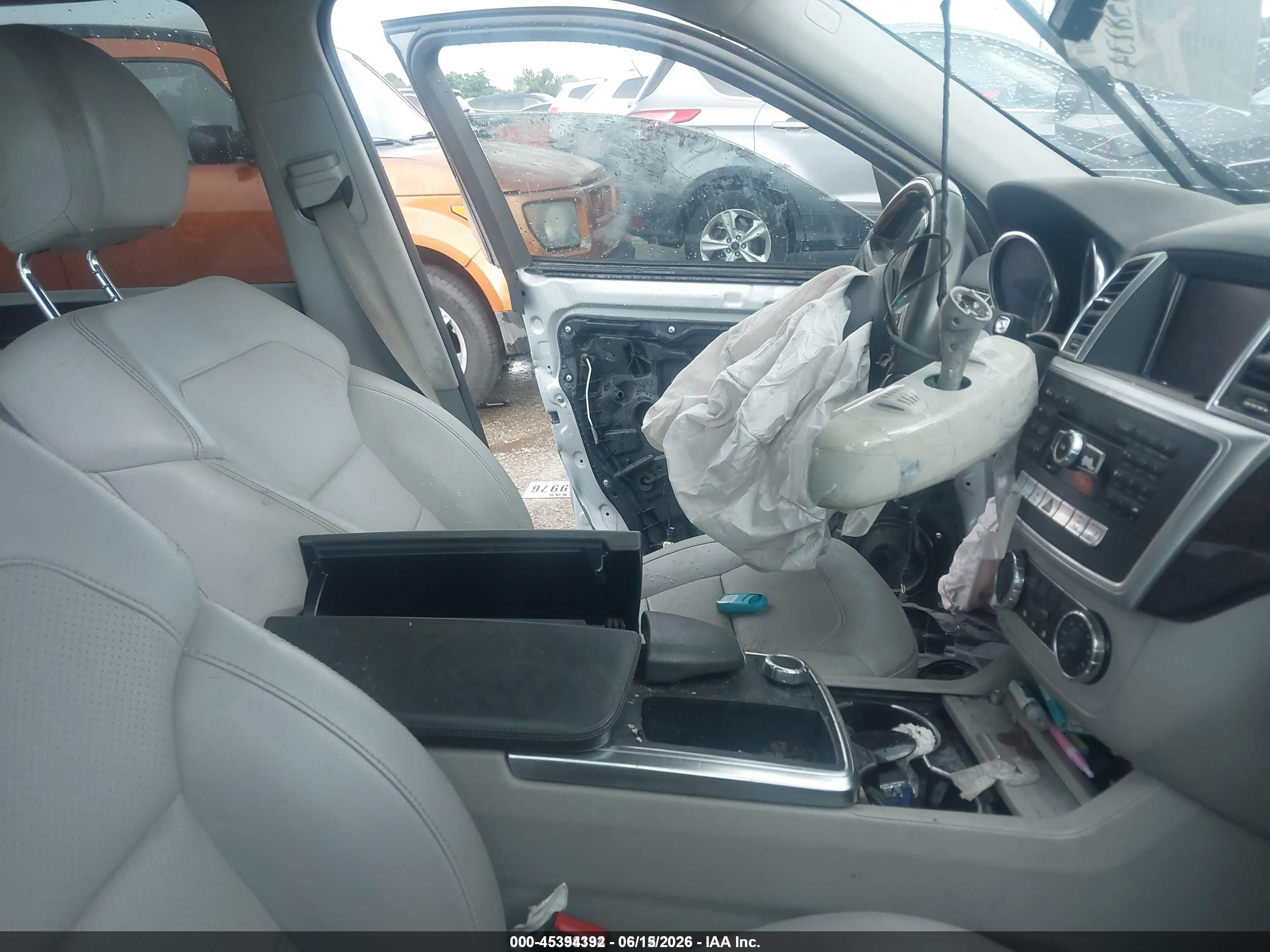 2013 Mercedes-benz Ml 350   Silver vin: 4JGDA5JB2DA155396