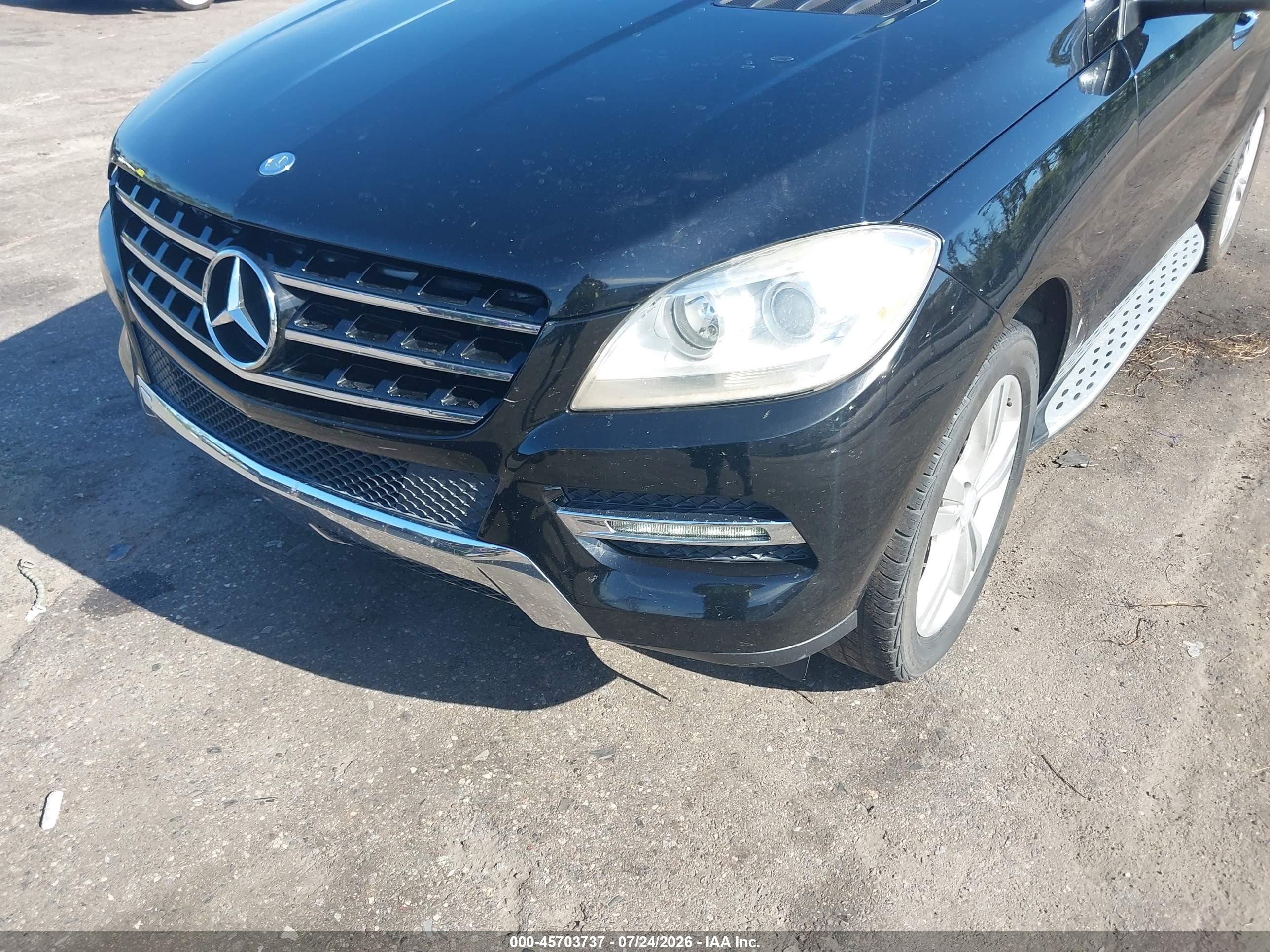 2013 Mercedes-benz Ml 350   Черный vin: 4JGDA5JB2DA196076