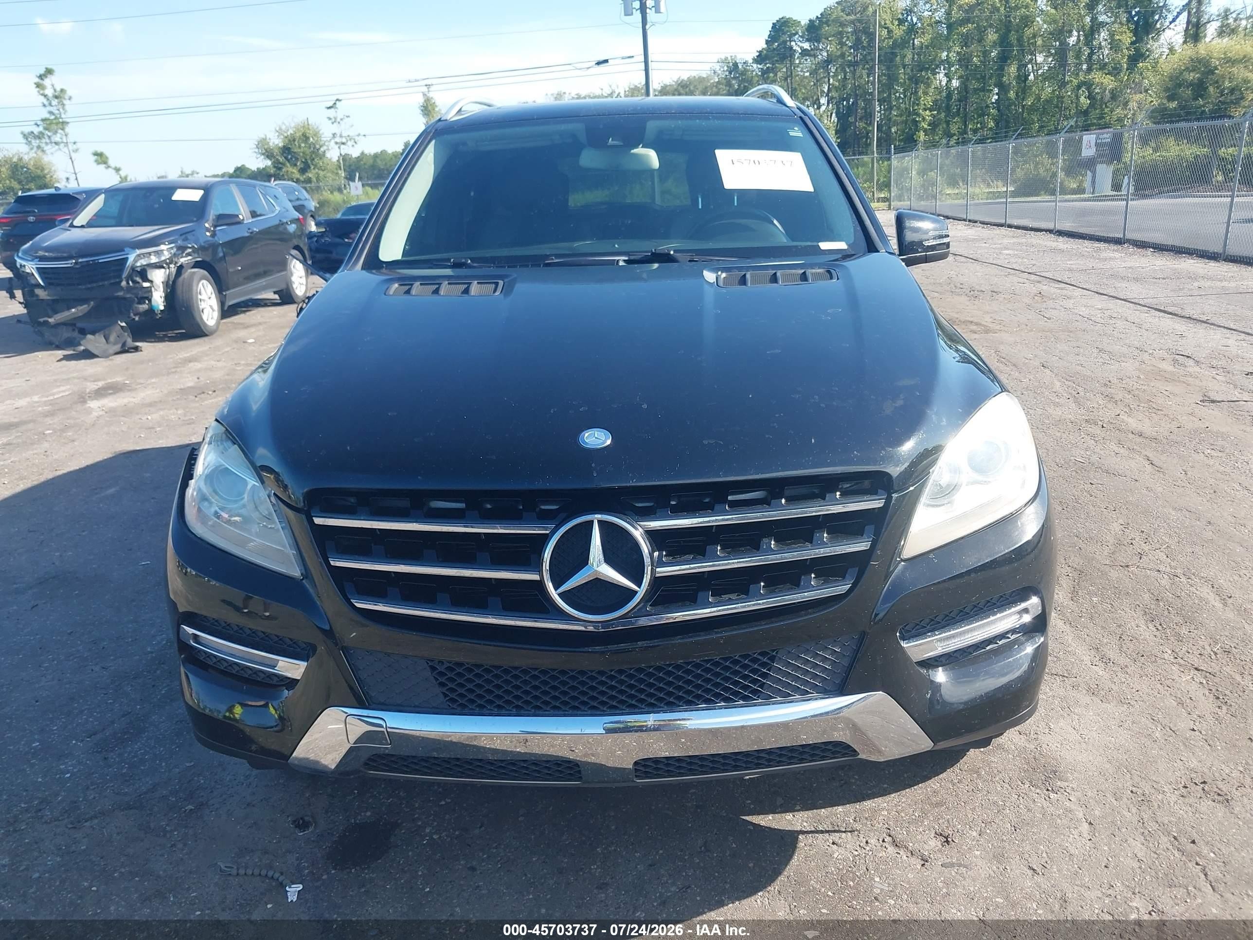 2013 Mercedes-benz Ml 350   Черный vin: 4JGDA5JB2DA196076
