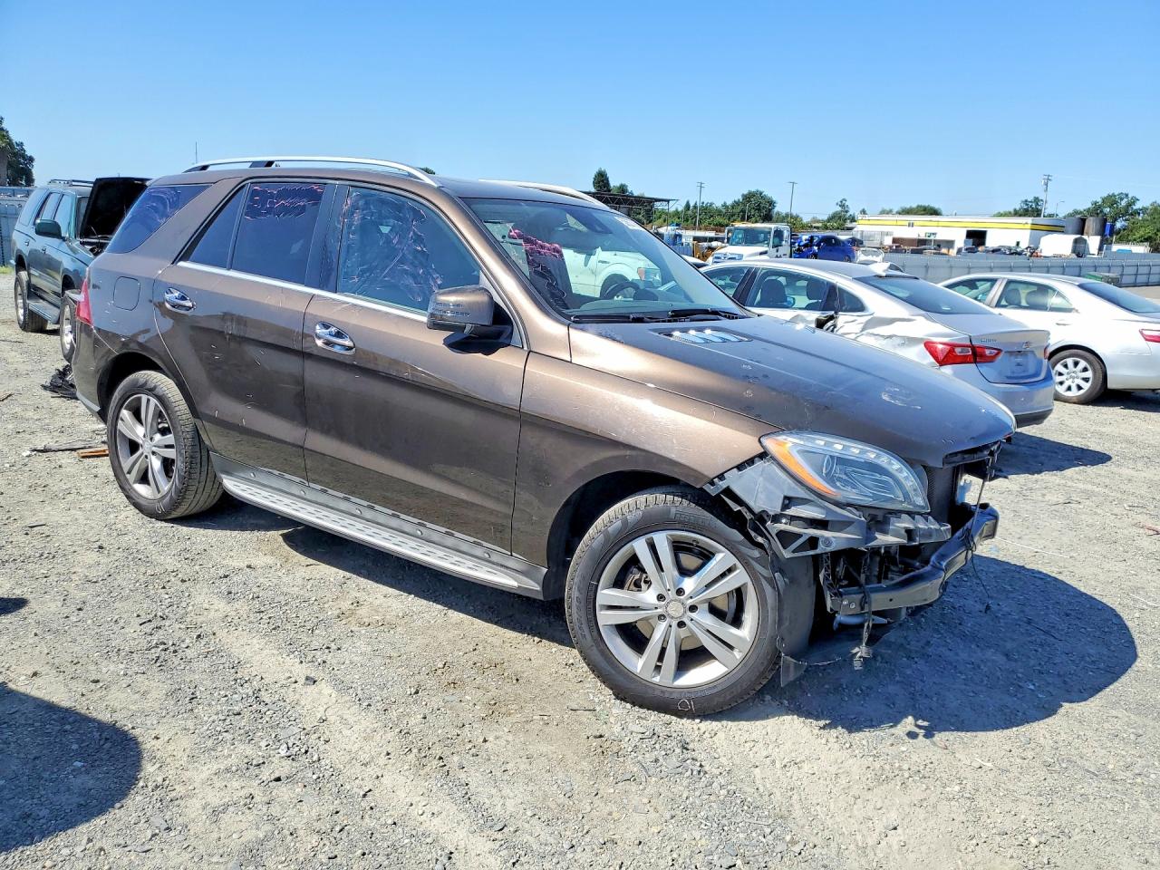 2014 Mercedes-benz Ml 350 Коричневый vin: 4JGDA5JB2EA340372