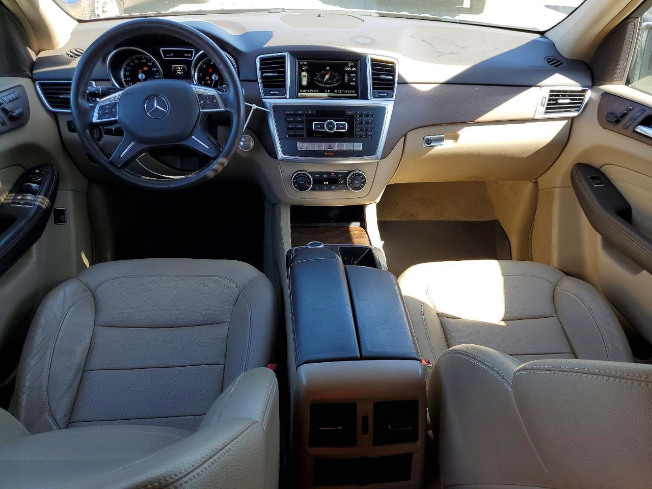 2014 Mercedes-benz Ml 350 Коричневый vin: 4JGDA5JB2EA340372