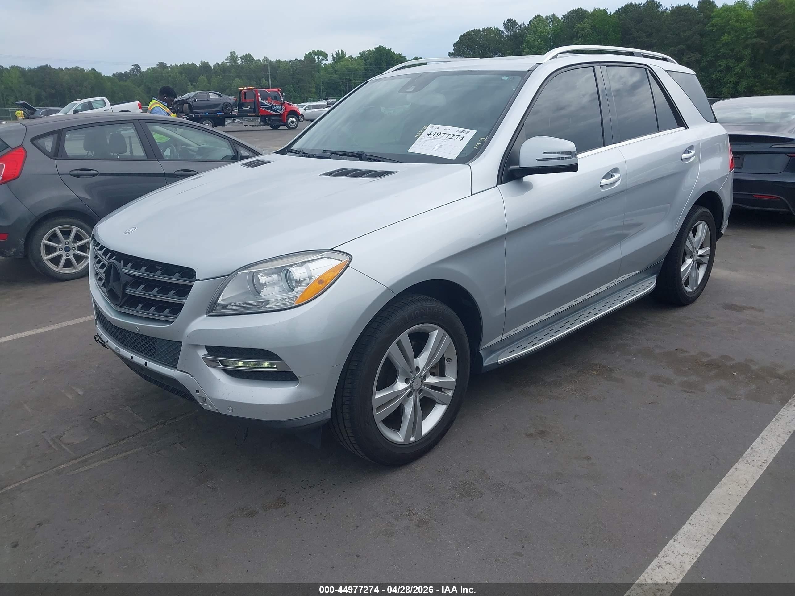 2014 Mercedes-benz Ml 350   Silver vin: 4JGDA5JB2EA353753