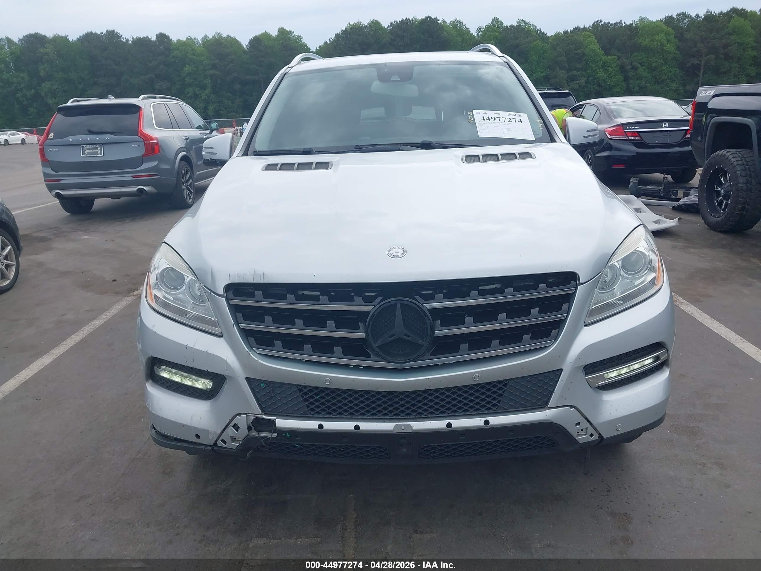 2014 Mercedes-benz Ml 350   Silver vin: 4JGDA5JB2EA353753