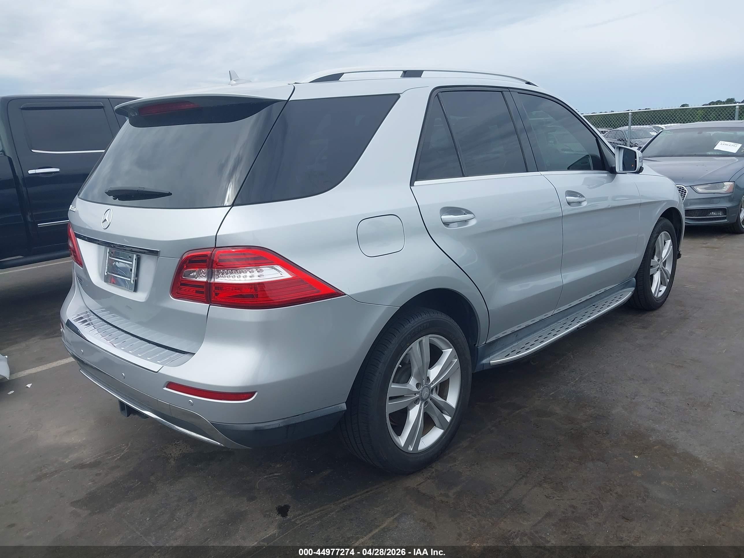 2014 Mercedes-benz Ml 350   Silver vin: 4JGDA5JB2EA353753
