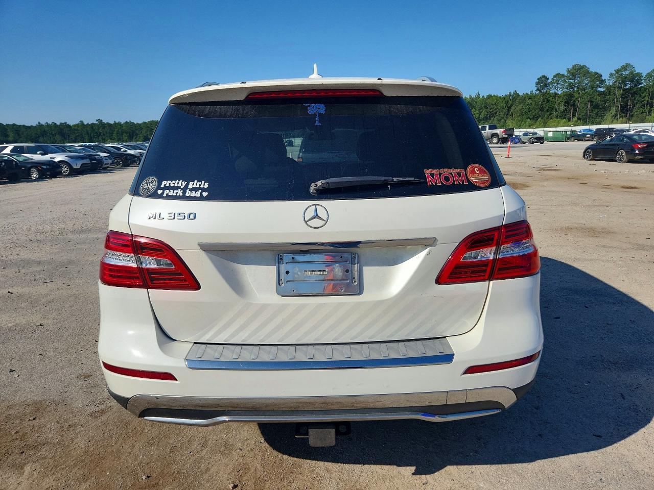 2015 Mercedes-benz Ml 350 White vin: 4JGDA5JB2FA452431