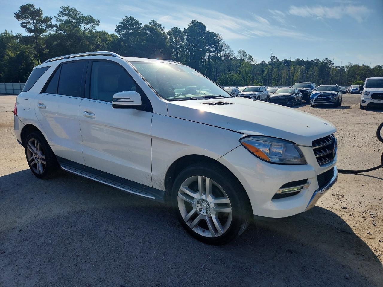 2015 Mercedes-benz Ml 350 White vin: 4JGDA5JB2FA452431