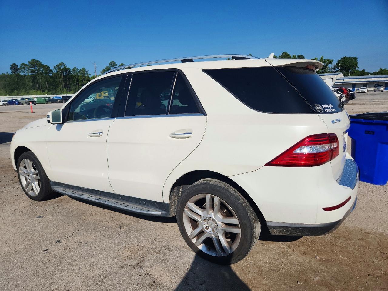 2015 Mercedes-benz Ml 350 White vin: 4JGDA5JB2FA452431