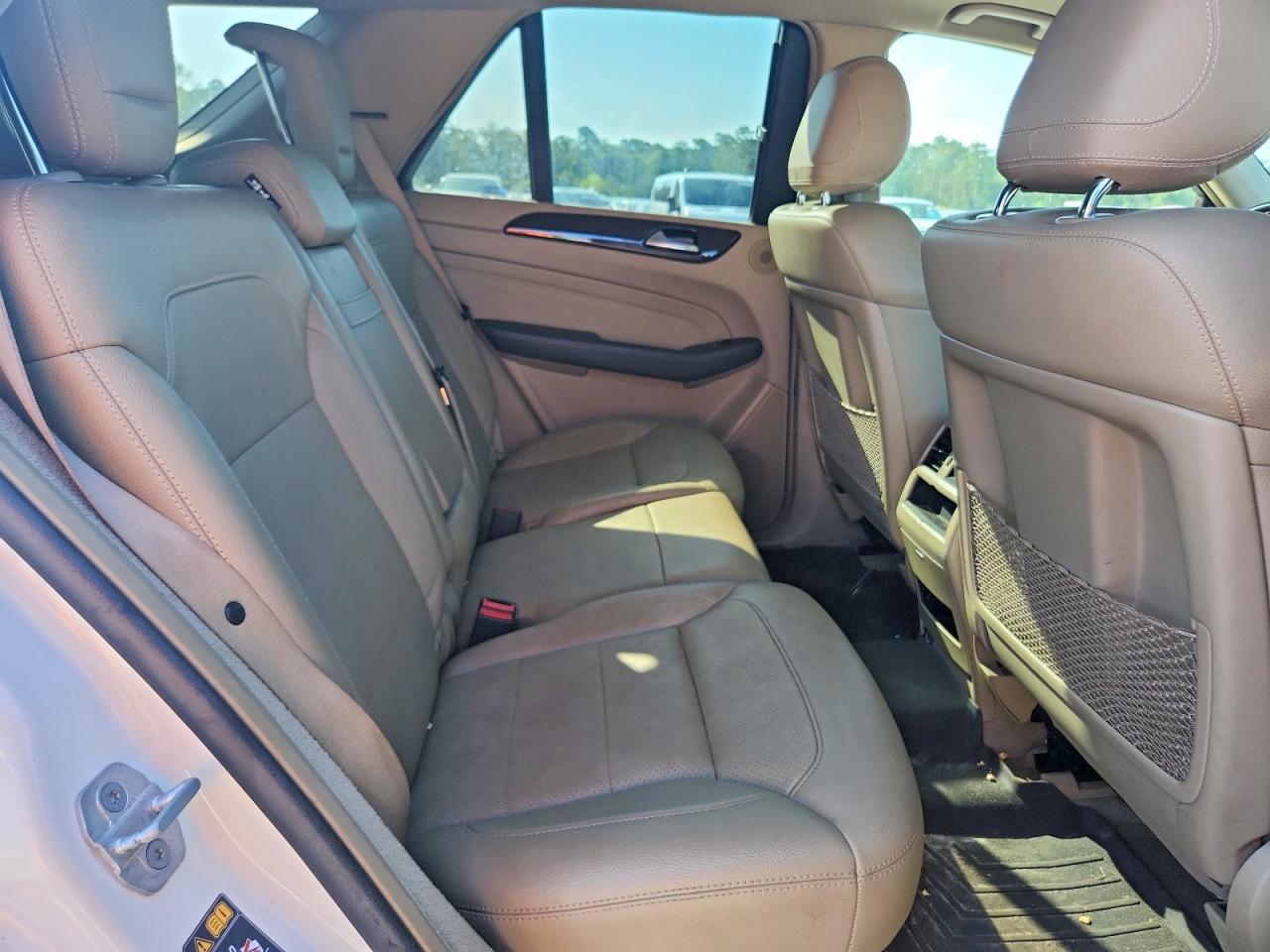 2015 Mercedes-benz Ml 350 White vin: 4JGDA5JB2FA452431