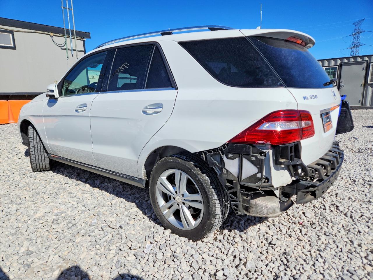 2015 Mercedes-benz Ml 350 White vin: 4JGDA5JB2FA557129