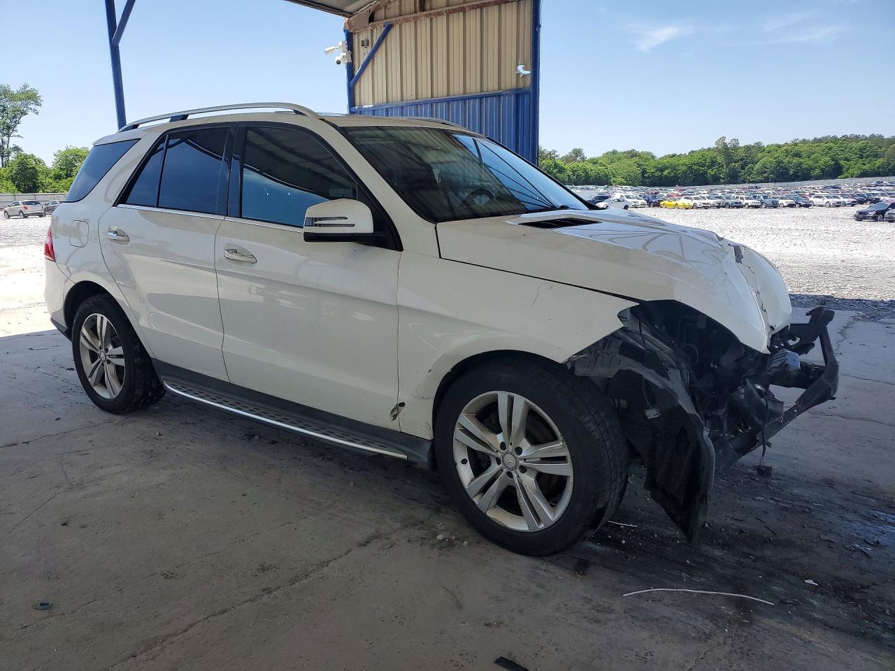 2015 Mercedes-benz Ml 350 Белый vin: 4JGDA5JB2FA574710
