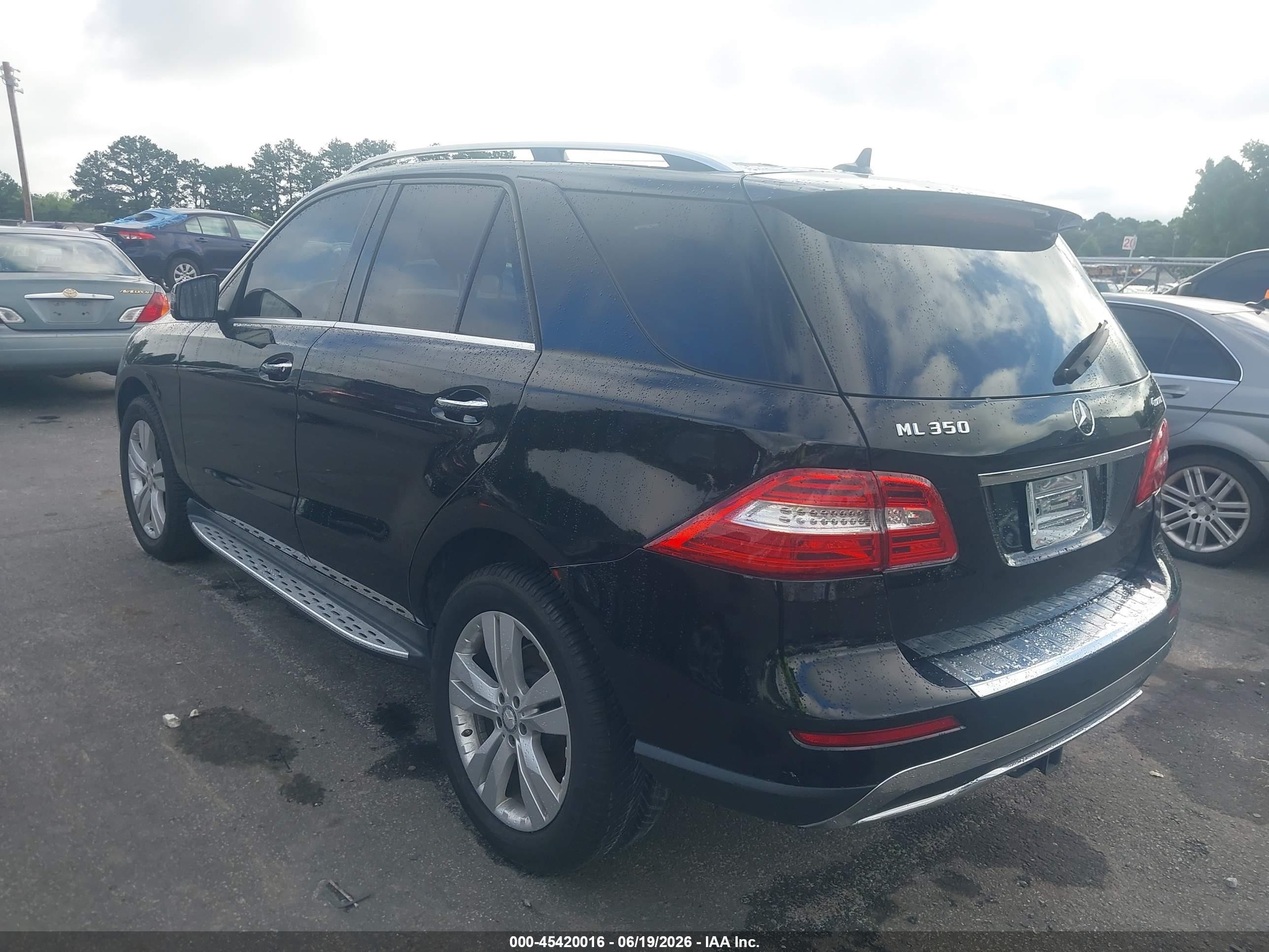 2015 Mercedes-benz Ml 350   Black vin: 4JGDA5JB2FA593645