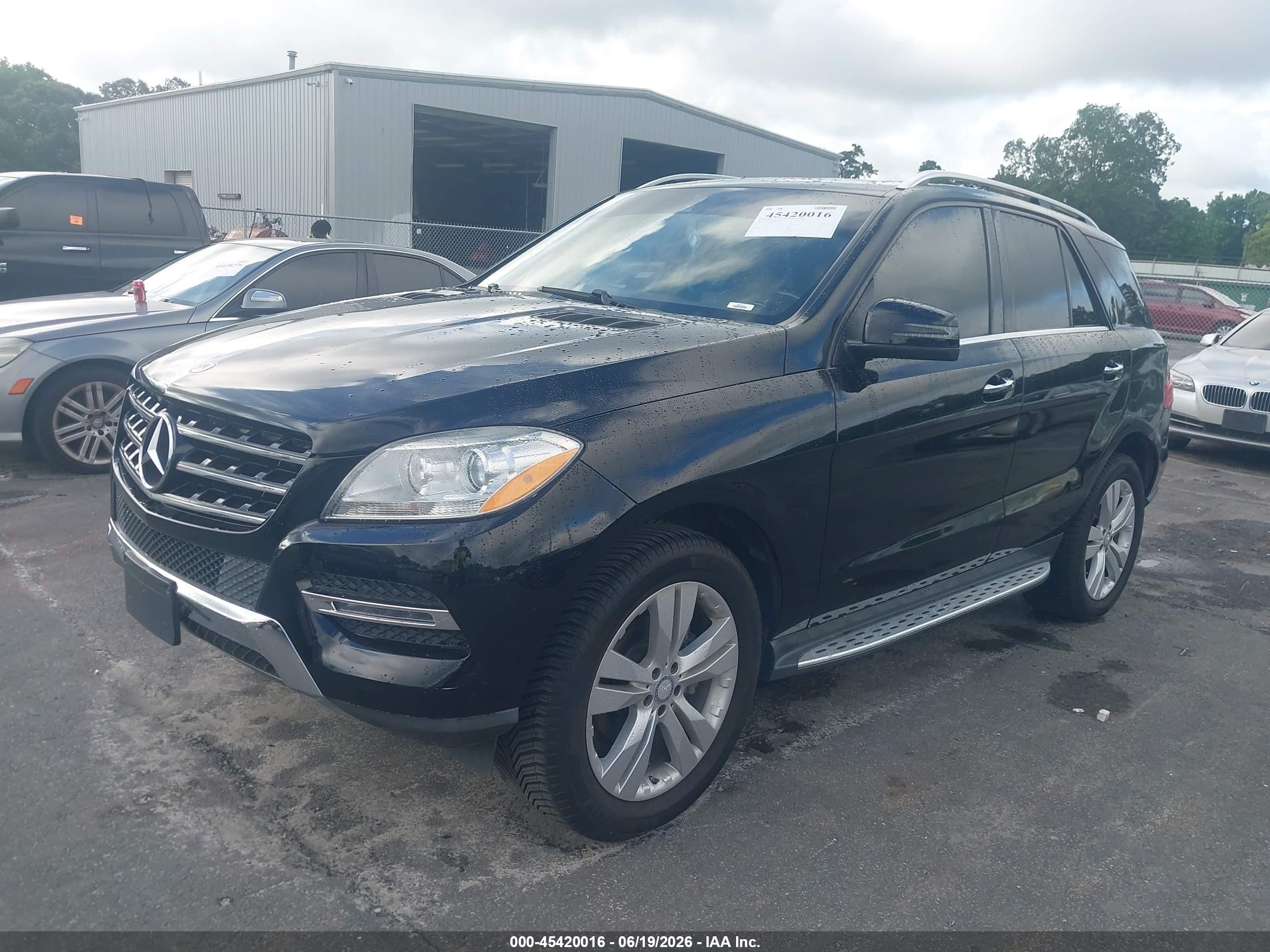 2015 Mercedes-benz Ml 350   Black vin: 4JGDA5JB2FA593645