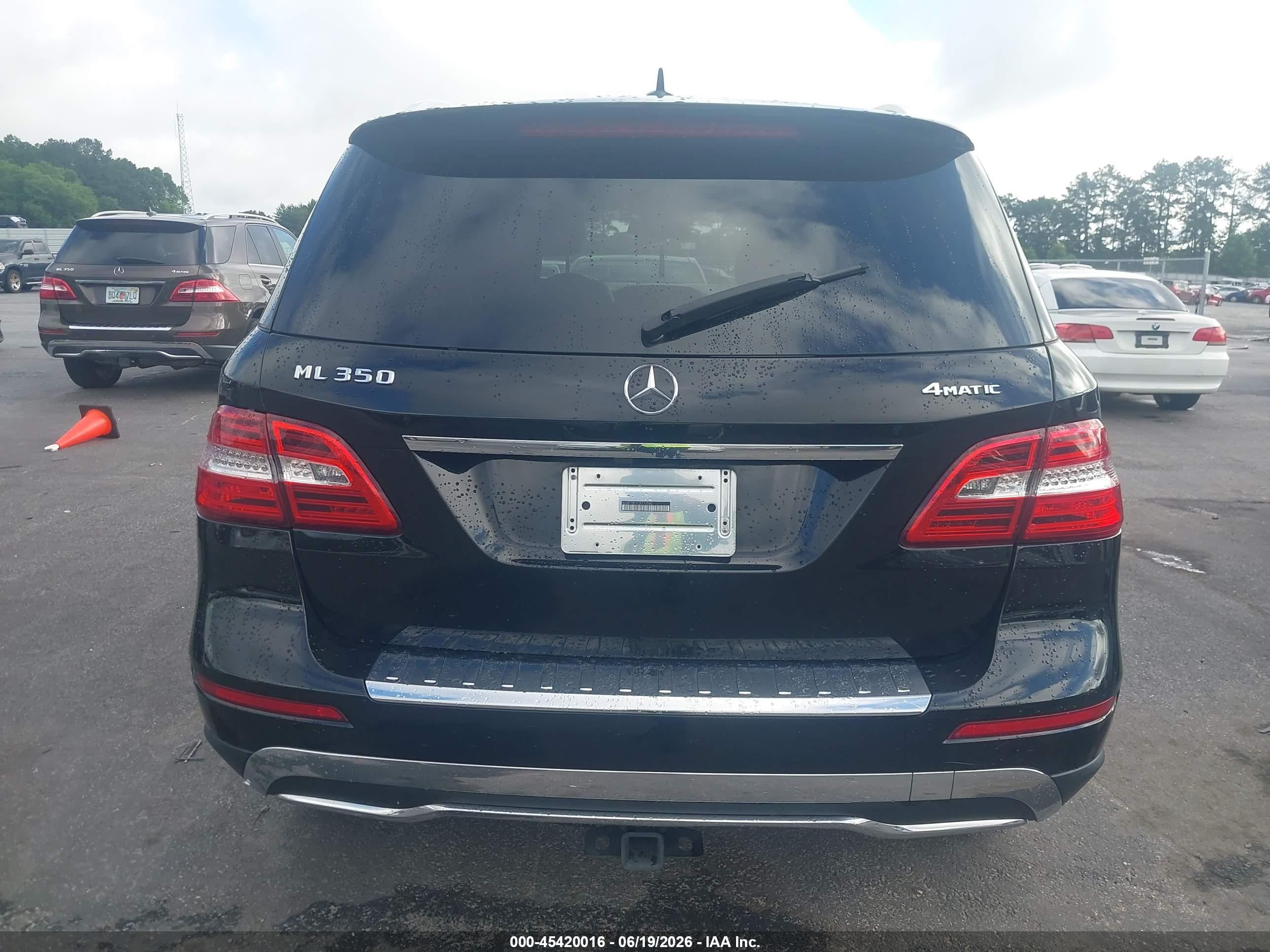 2015 Mercedes-benz Ml 350   Black vin: 4JGDA5JB2FA593645