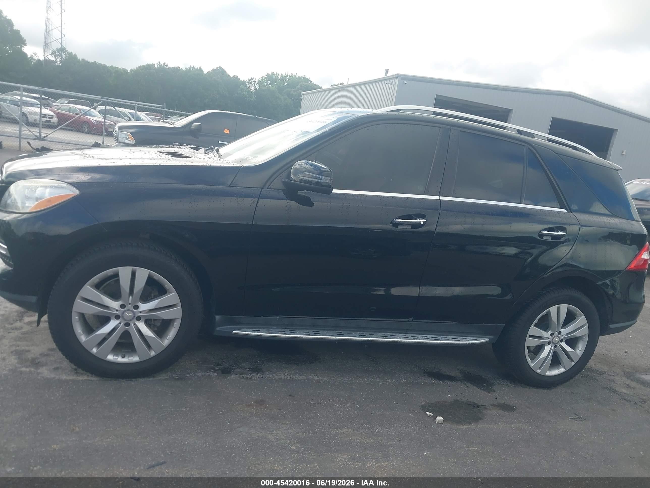 2015 Mercedes-benz Ml 350   Black vin: 4JGDA5JB2FA593645