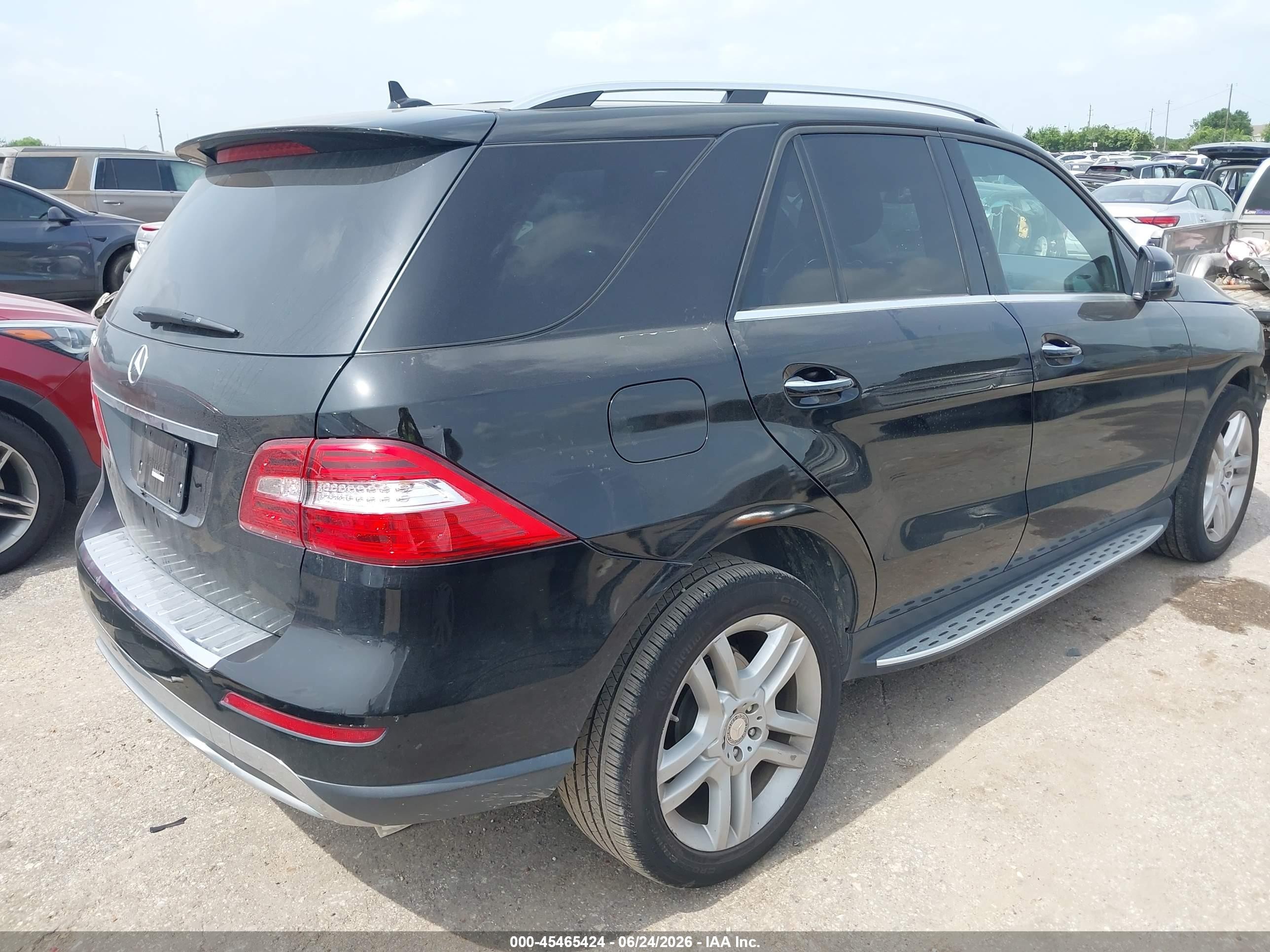 2015 Mercedes-benz Ml 350   Black vin: 4JGDA5JB2FA603395