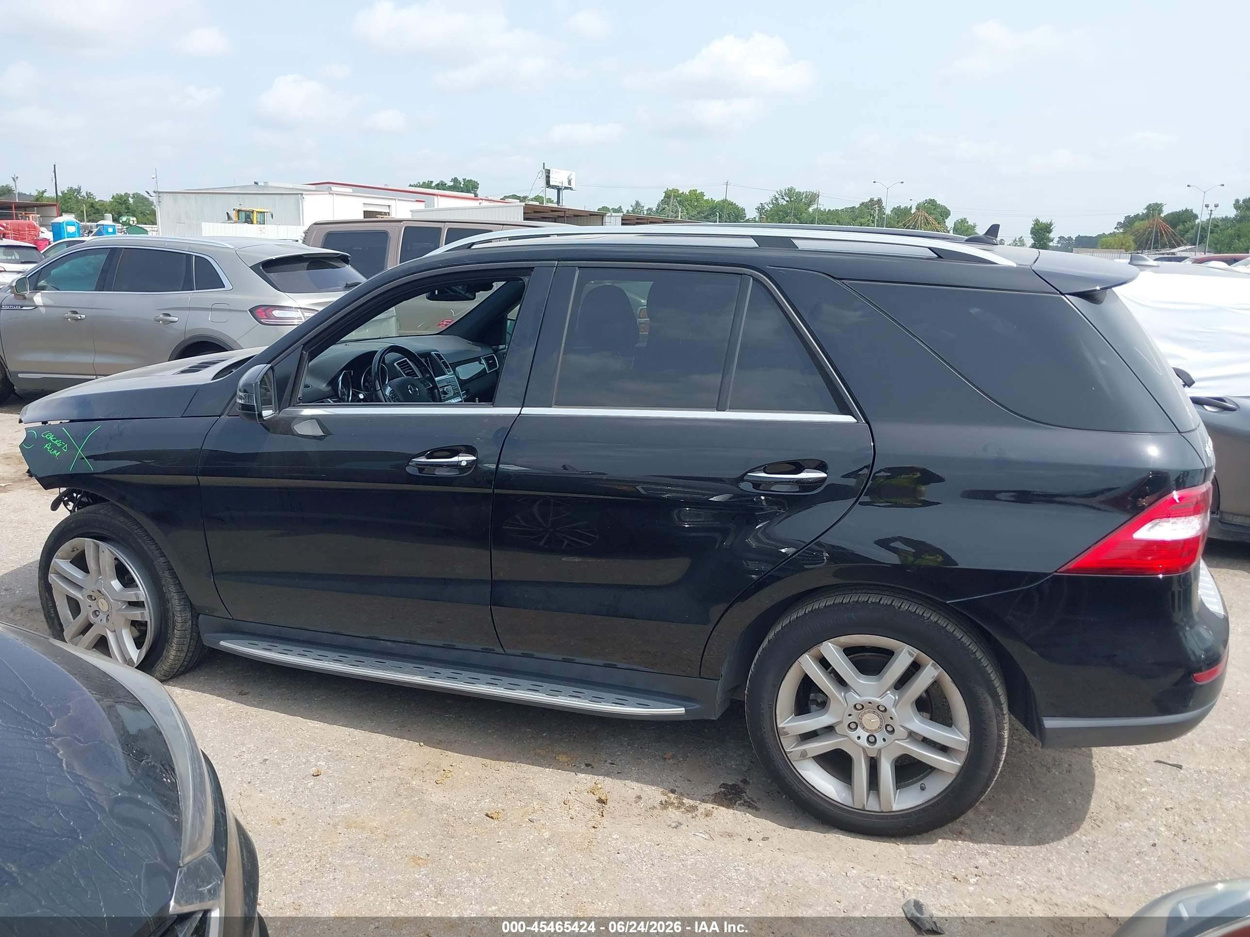 2015 Mercedes-benz Ml 350   Black vin: 4JGDA5JB2FA603395